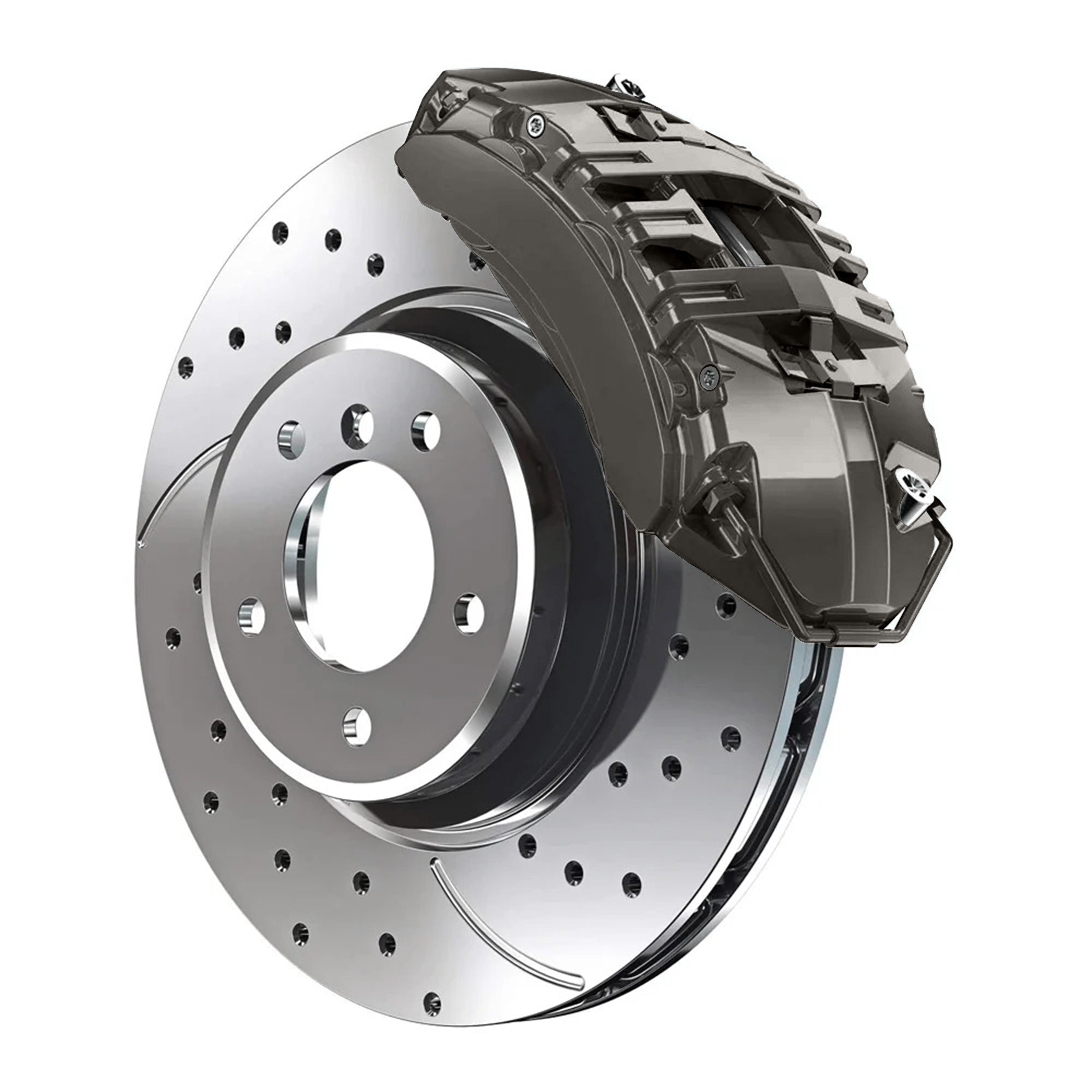 A08 BMW Sterling Silver Metallic Custom Color Match Brake Caliper Paint