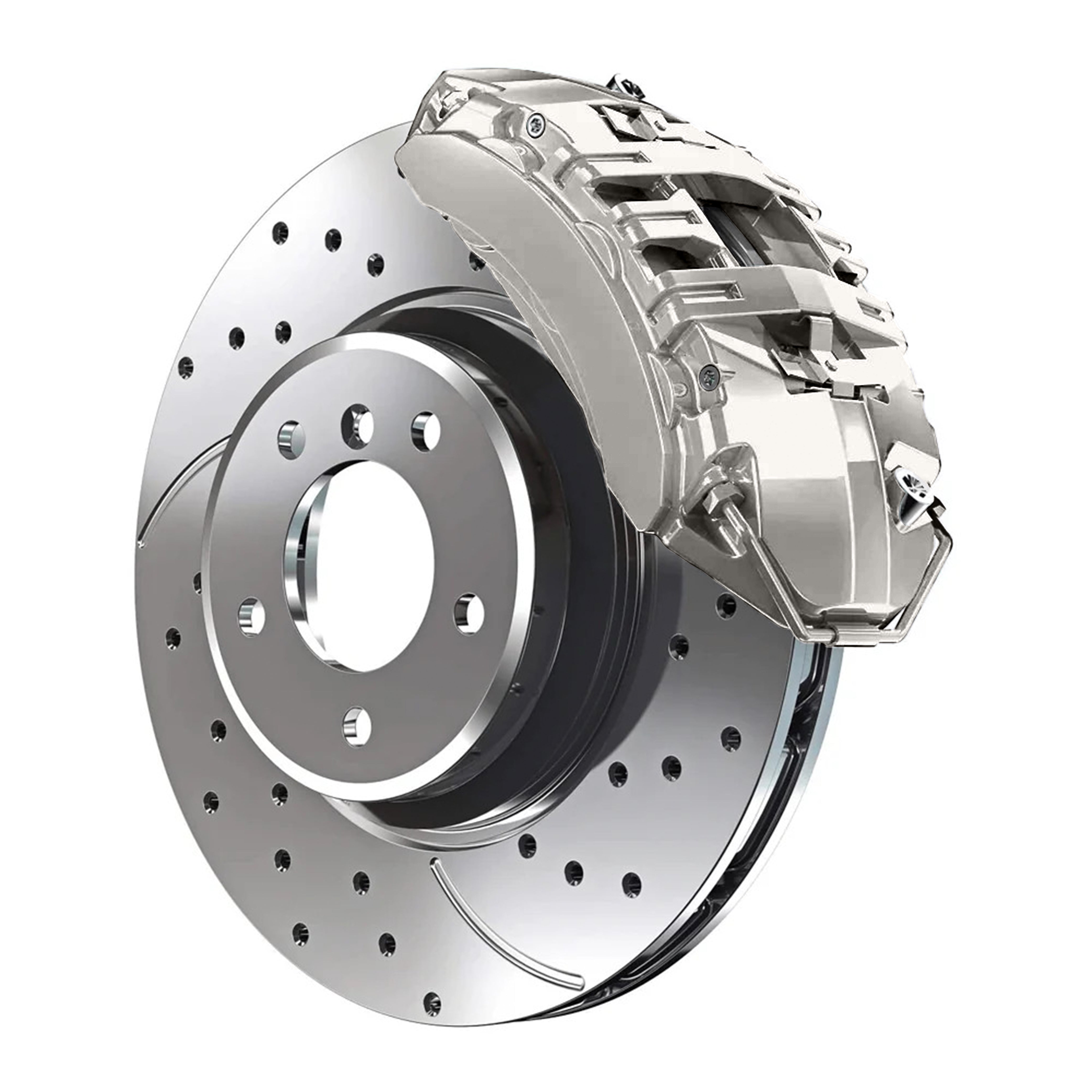 4SS Kia Silky Silver Metallic Custom Color Match Brake Caliper Paint