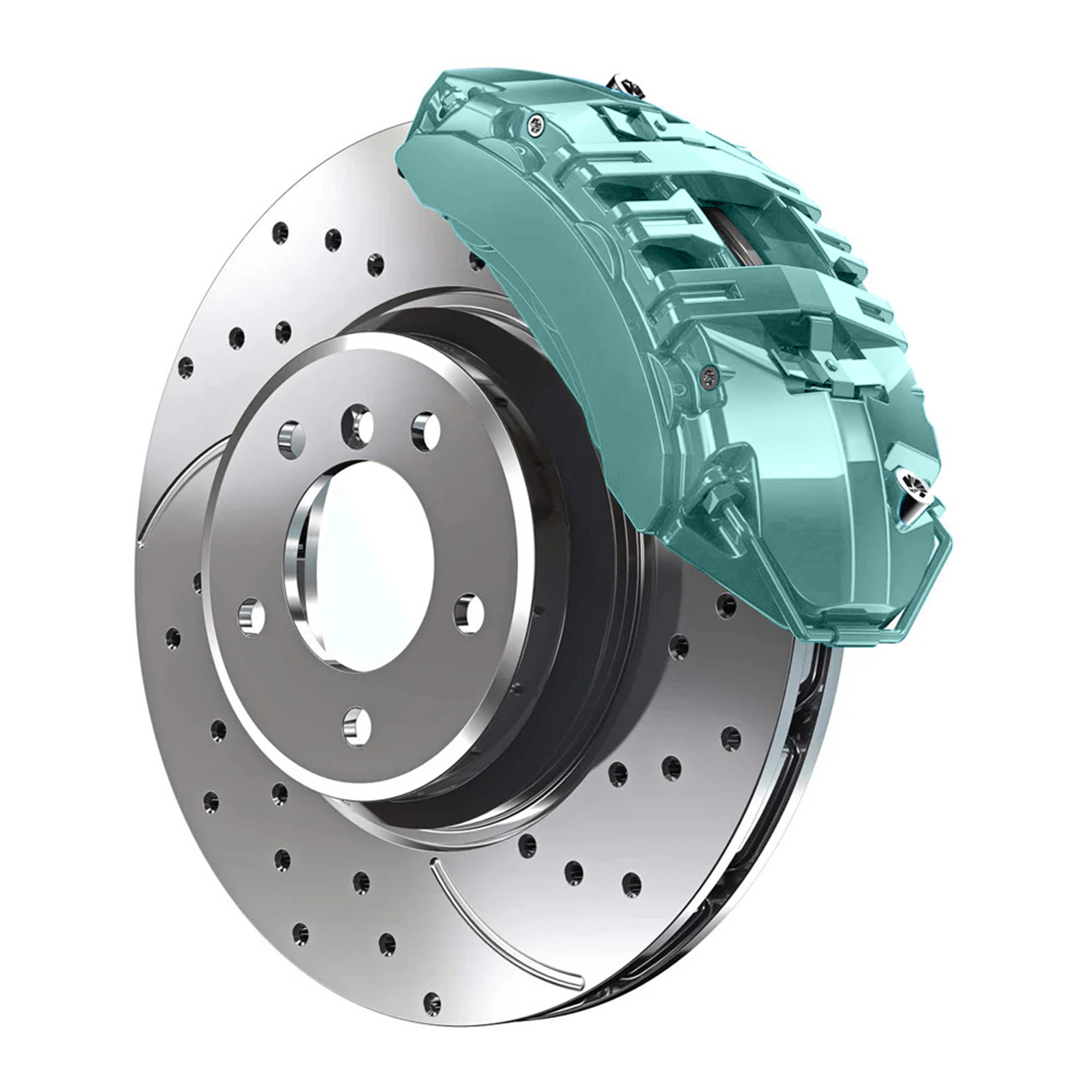 O Ford Tropical Tourquoise Custom Color Match Brake Caliper Paint