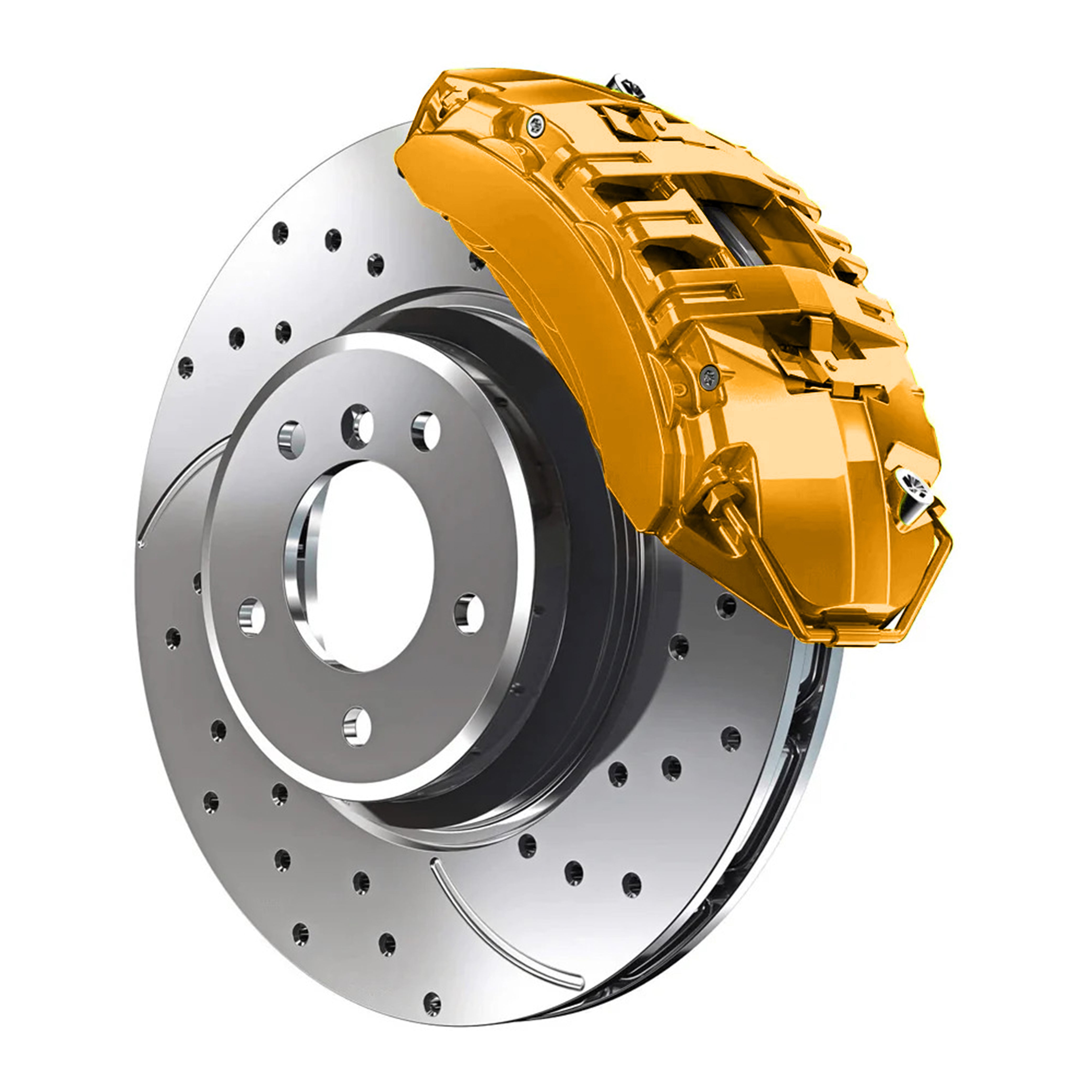 519 Chevrolet Yellow Custom Color Match Brake Caliper Paint