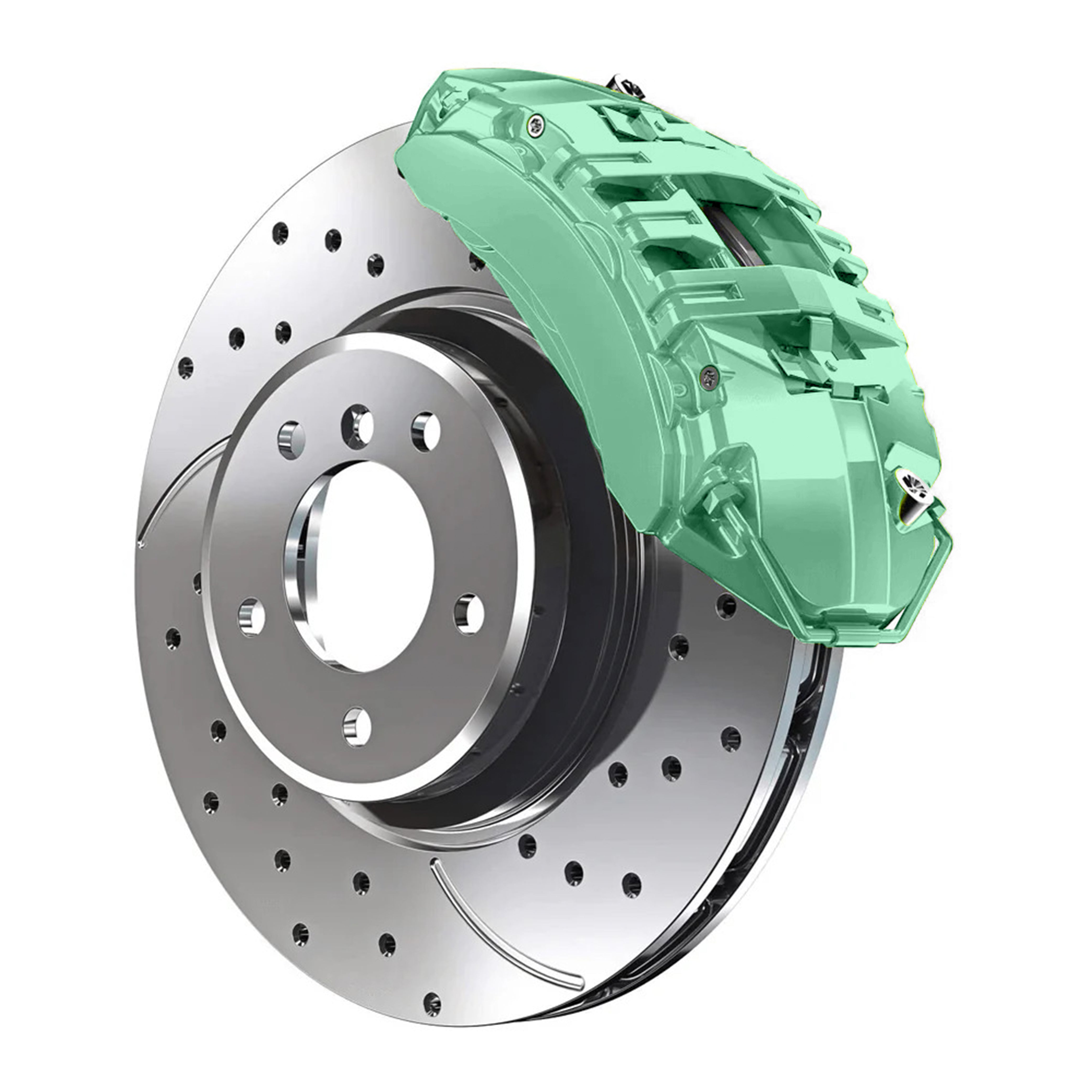 903 Chevrolet Seafoam Green Custom Color Match Brake Caliper Paint