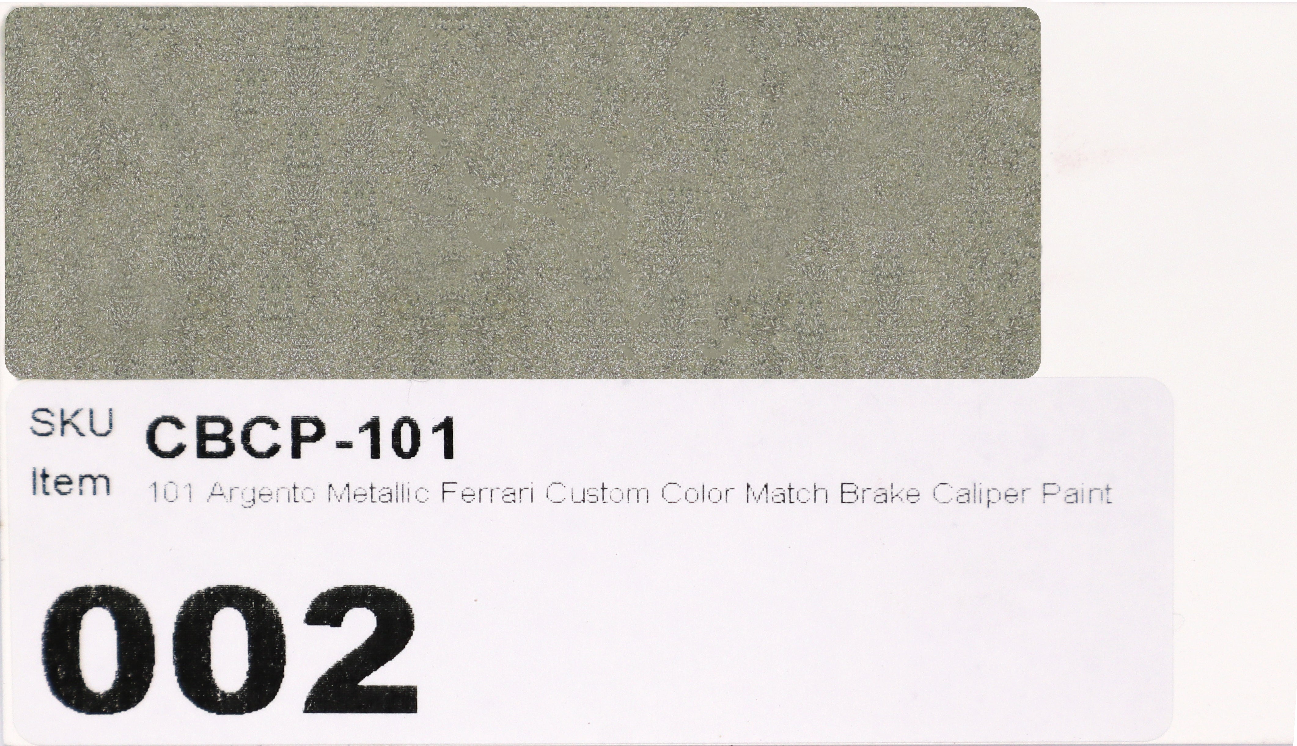 101 Argento Metallic Ferrari Custom Color Match Brake Caliper Paint
