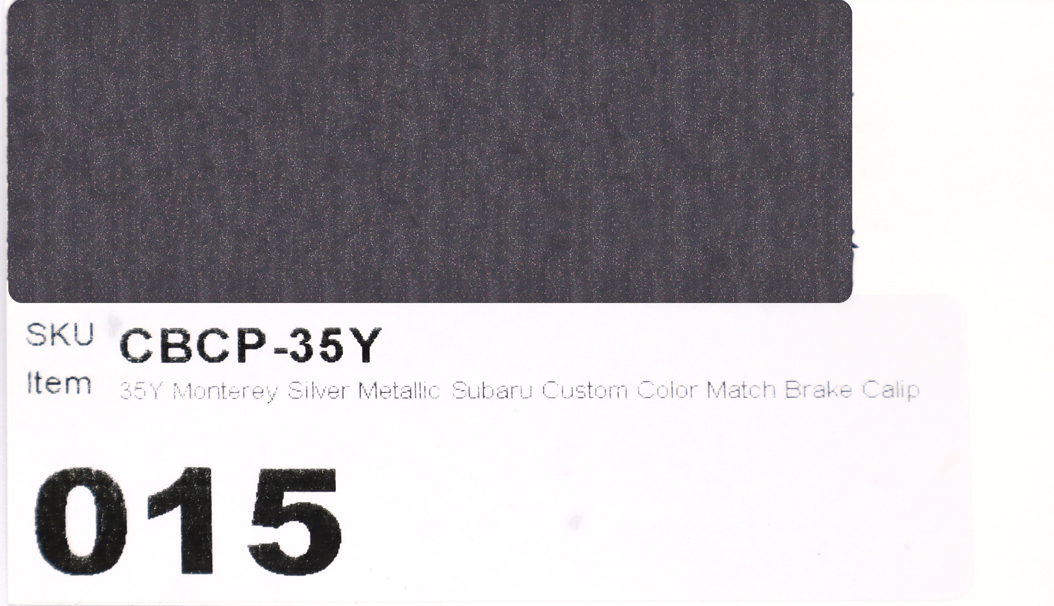 35Y Monterey Silver Metallic Subaru Custom Color Match Brake Caliper Paint