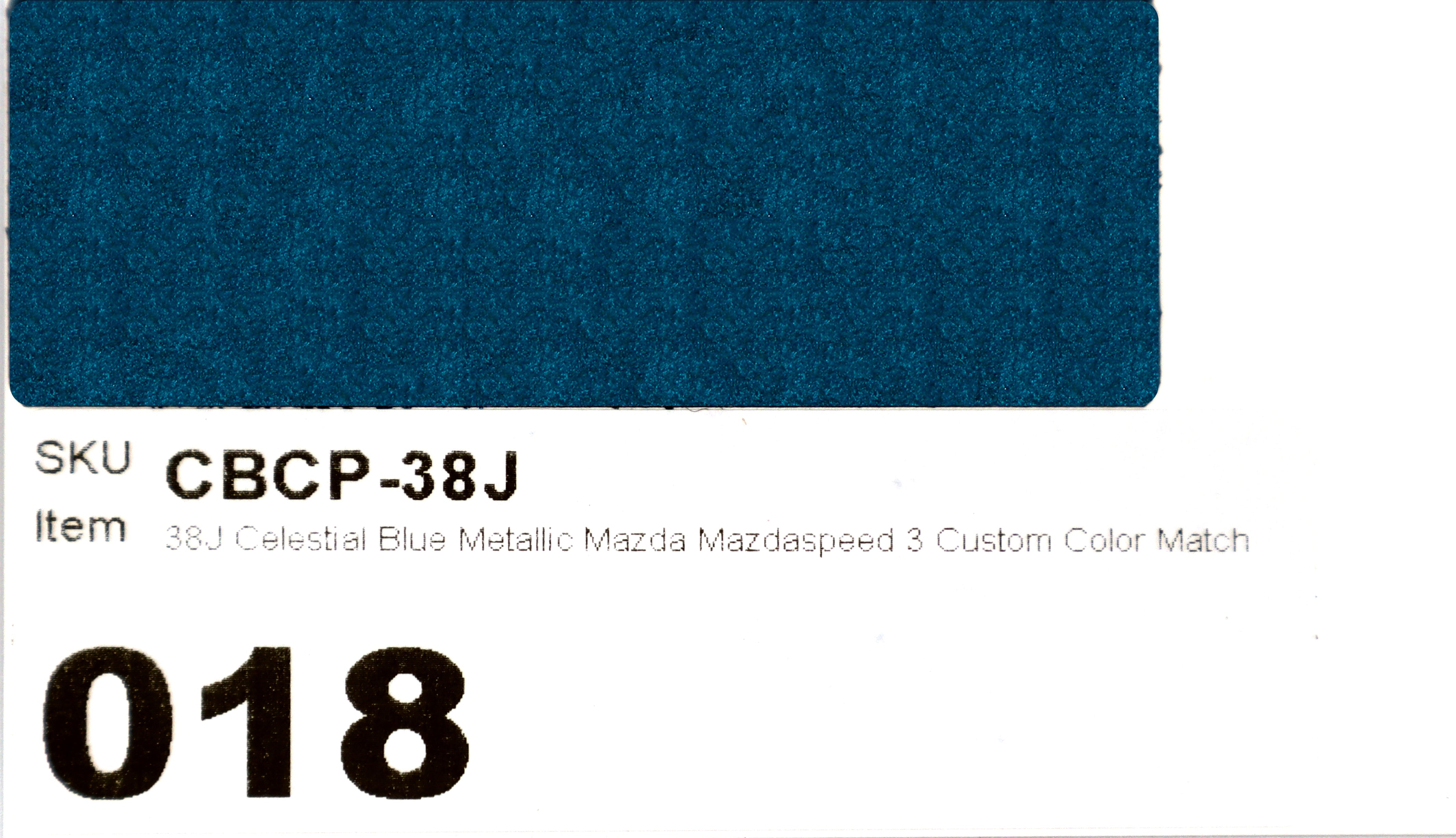 38J Celestial Blue Metallic Mazda Mazdaspeed 3 Custom Color Match Brake Caliper Paint