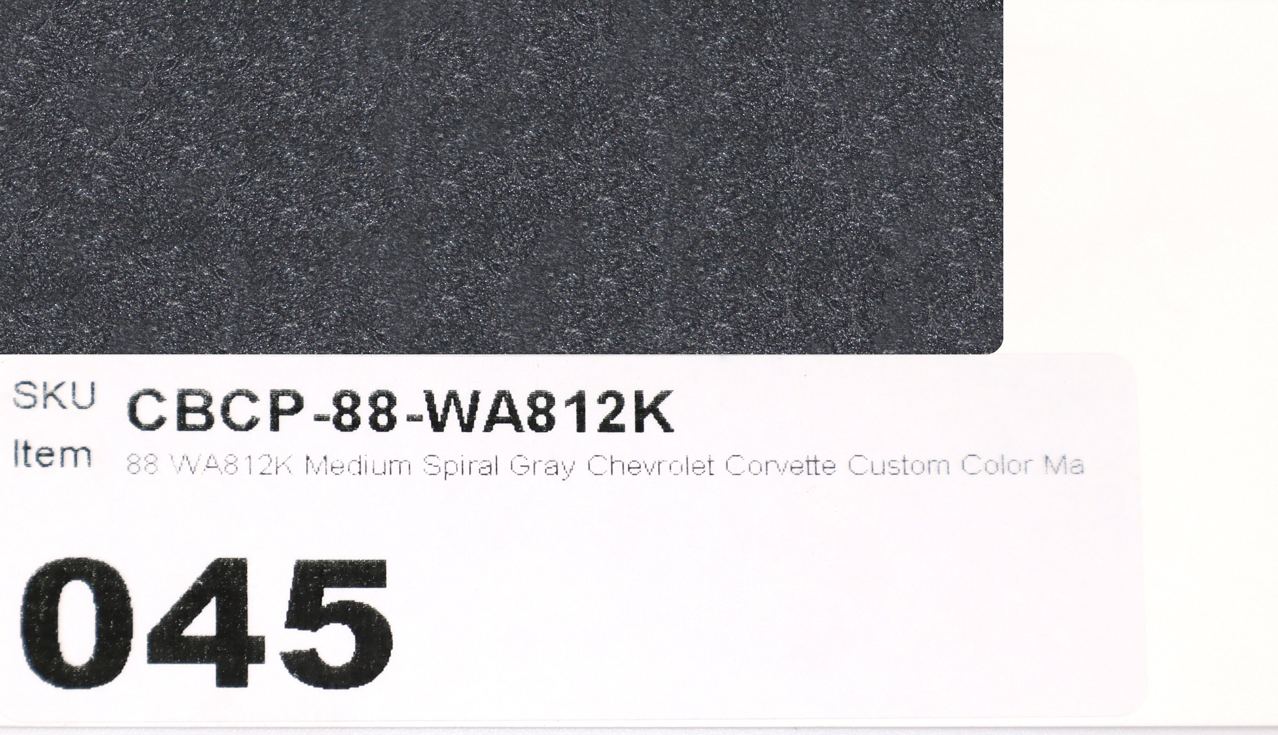 88 WA812K Medium Spiral Gray Chevrolet Corvette Custom Color Match Brake Caliper Paint