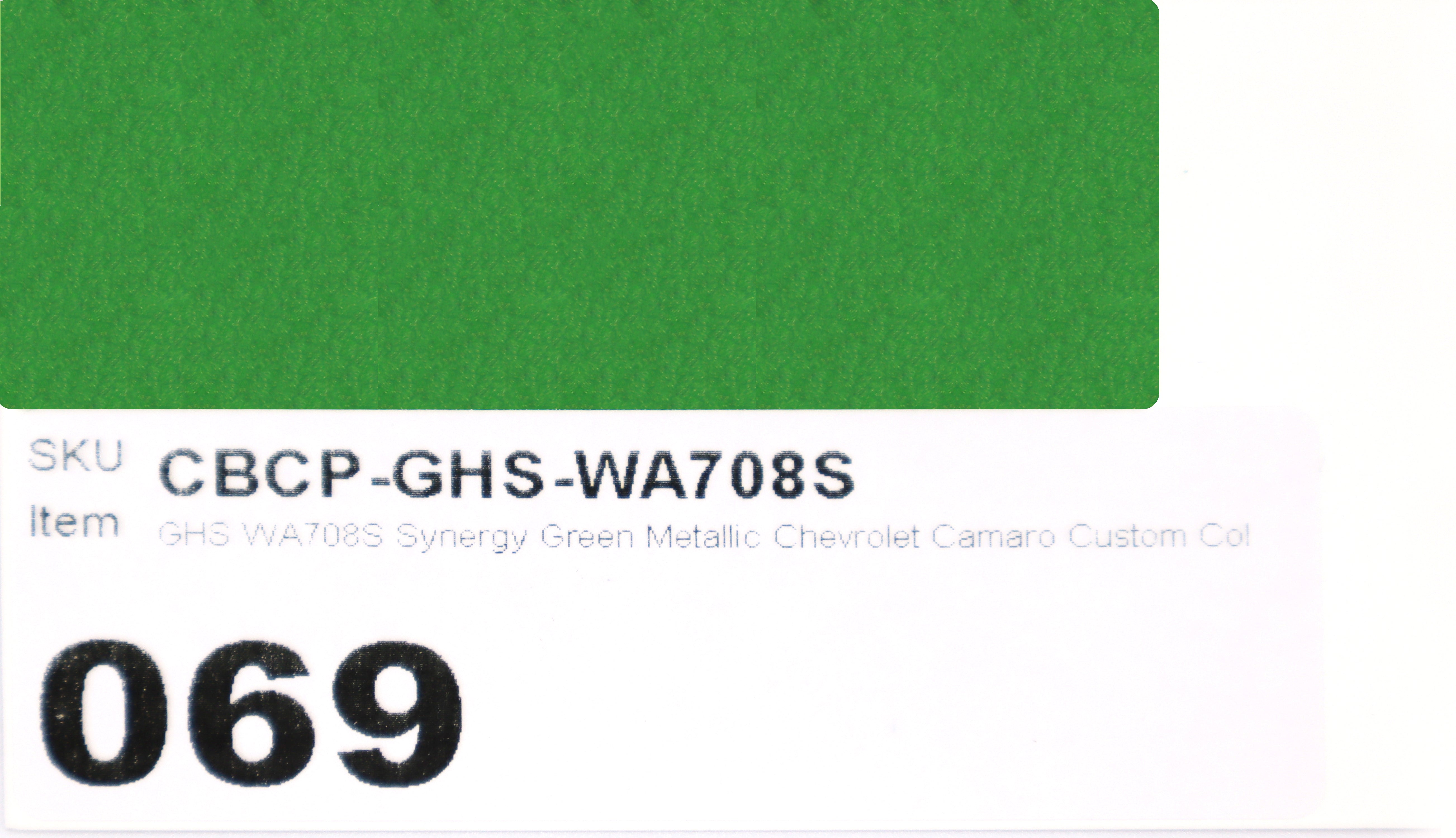 GHS WA708S Synergy Green Metallic Chevrolet Camaro Custom Color Match Brake Caliper Paint
