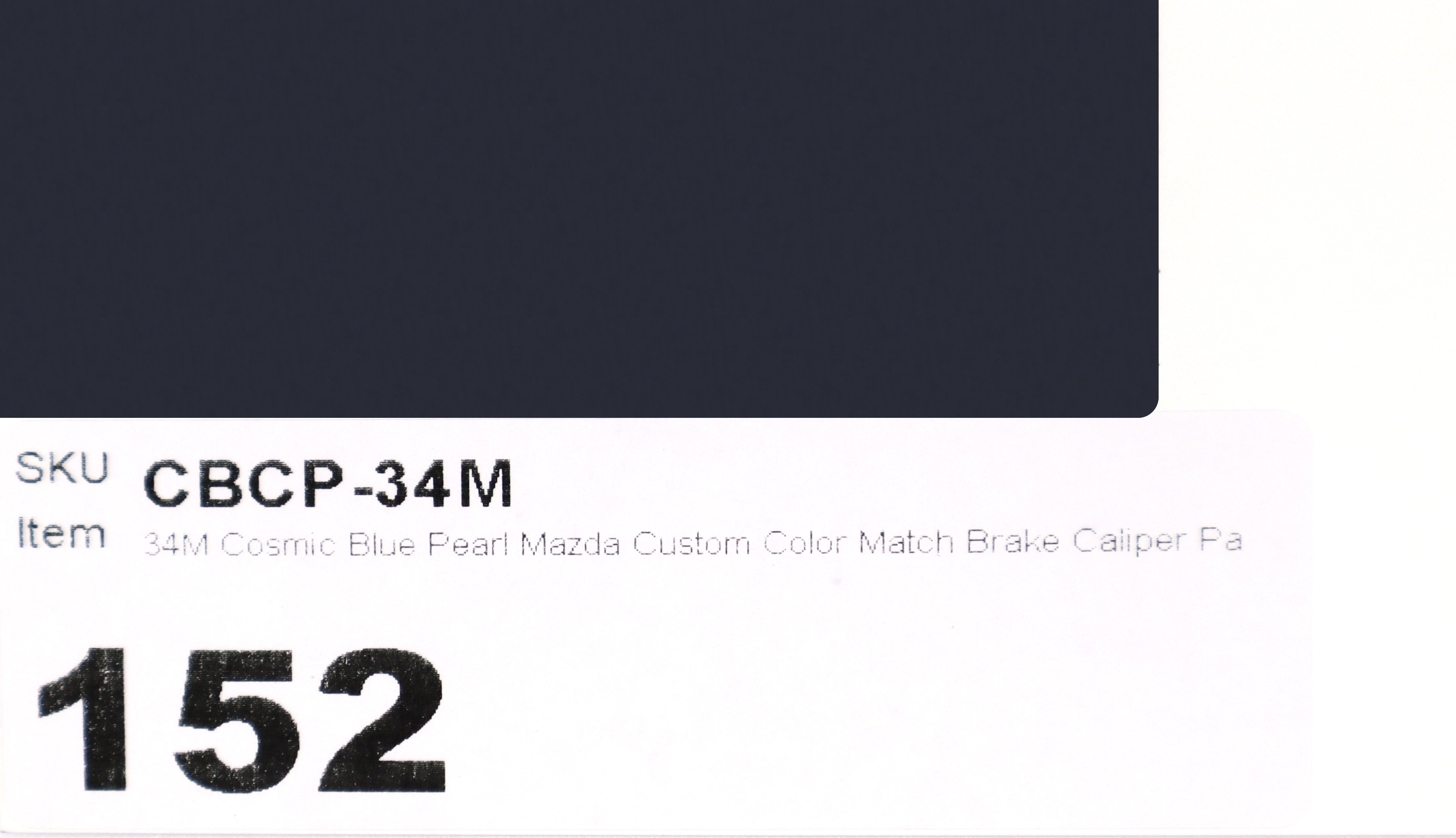 34M Cosmic Blue Pearl Mazda Custom Color Match Brake Caliper Paint