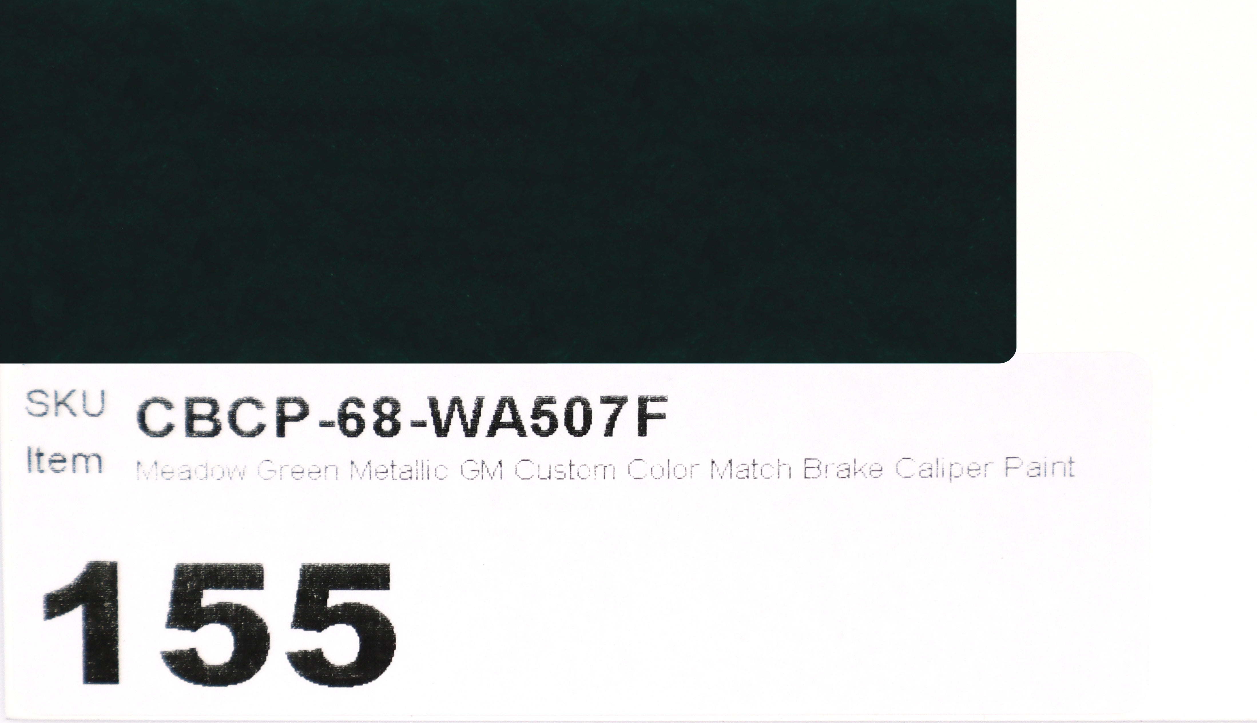 68 WA507F Meadow Green Metallic GM Custom Color Match Brake Caliper Paint
