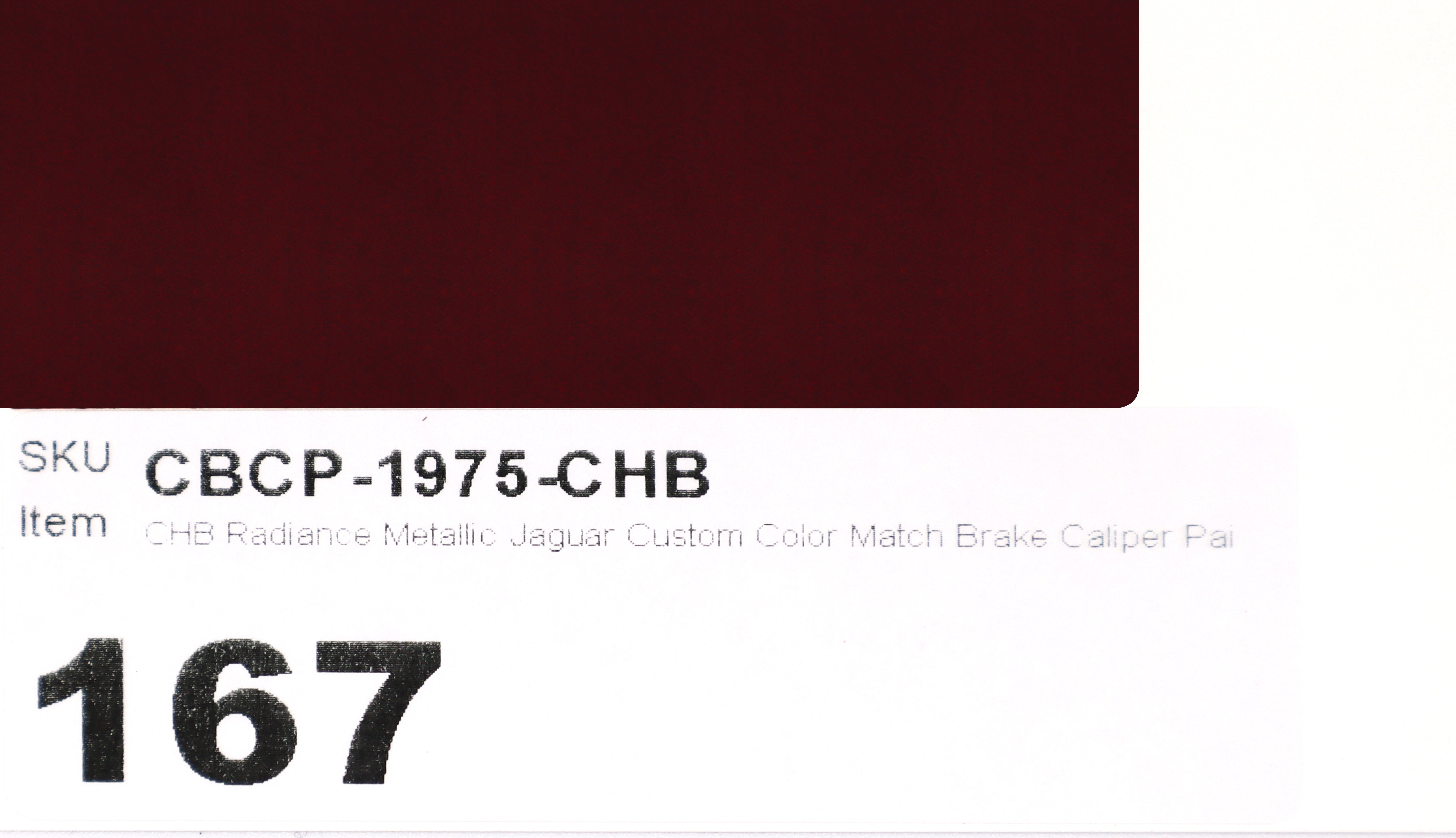 CHB Radiance Metallic Jaguar Custom Color Match Brake Caliper Paint