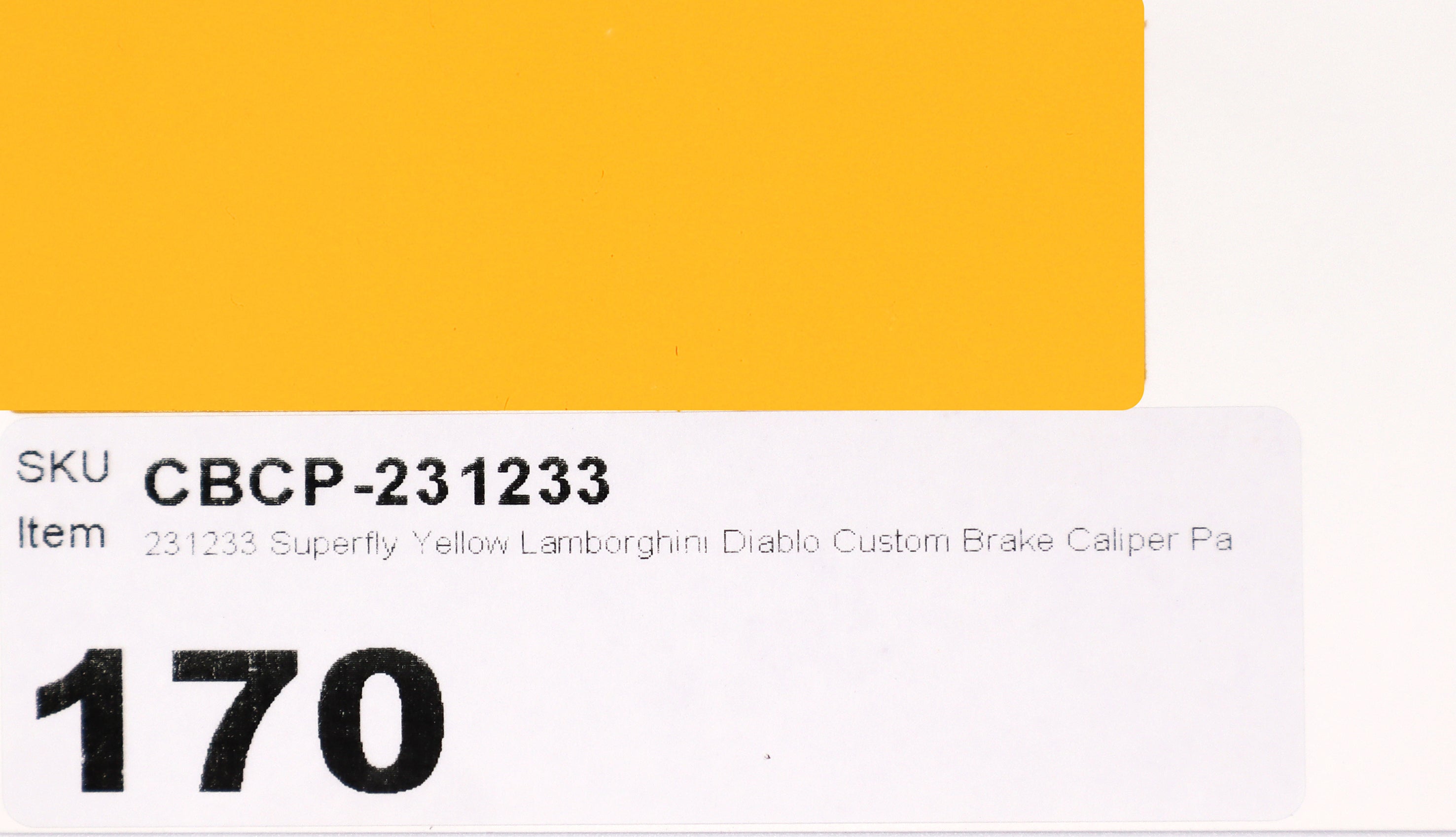 231233 Superfly Yellow Lamborghini Diablo Custom Brake Caliper Paint