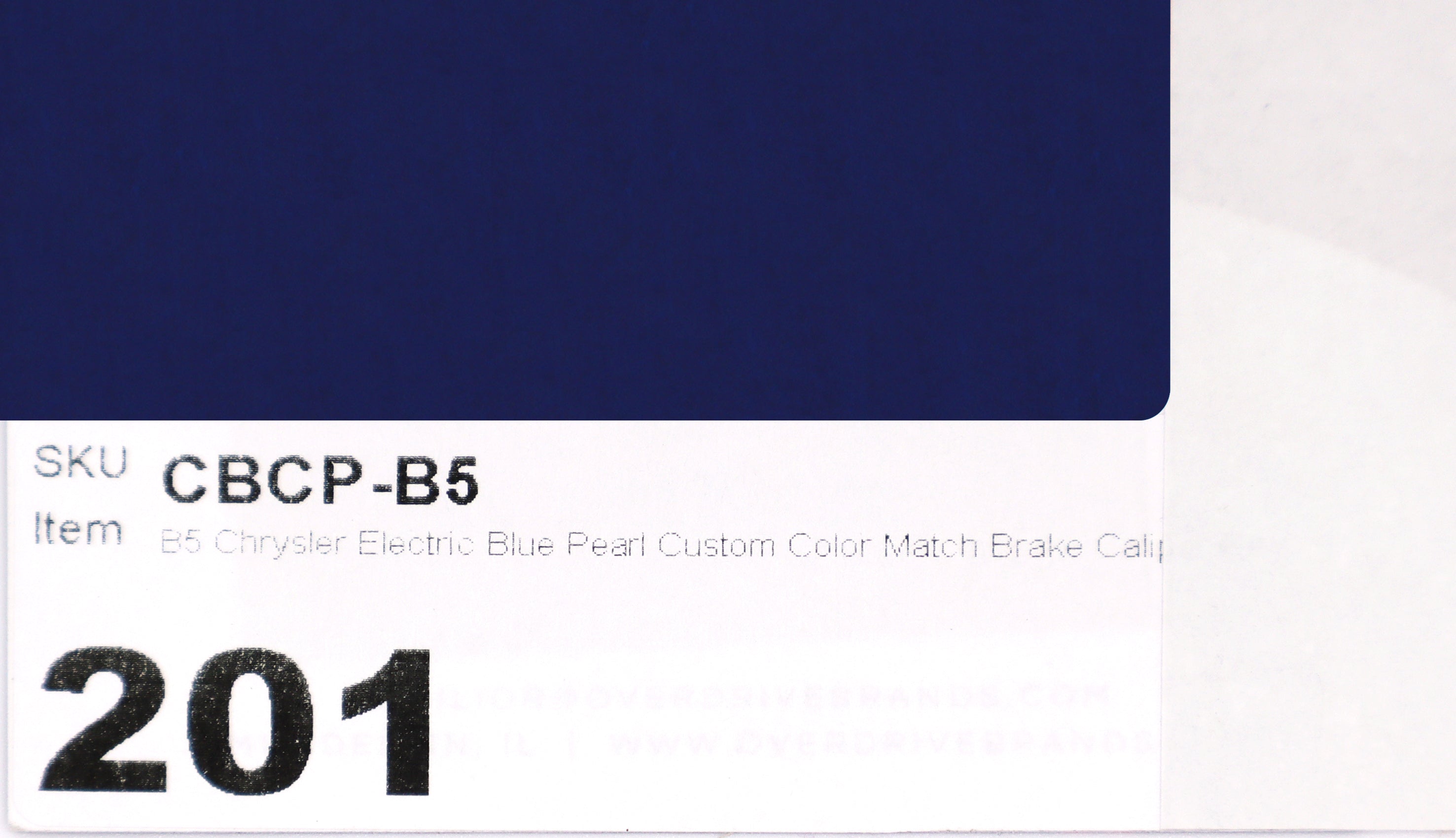B5 Chrysler Electric Blue Pearl Custom Color Match Brake Caliper Paint