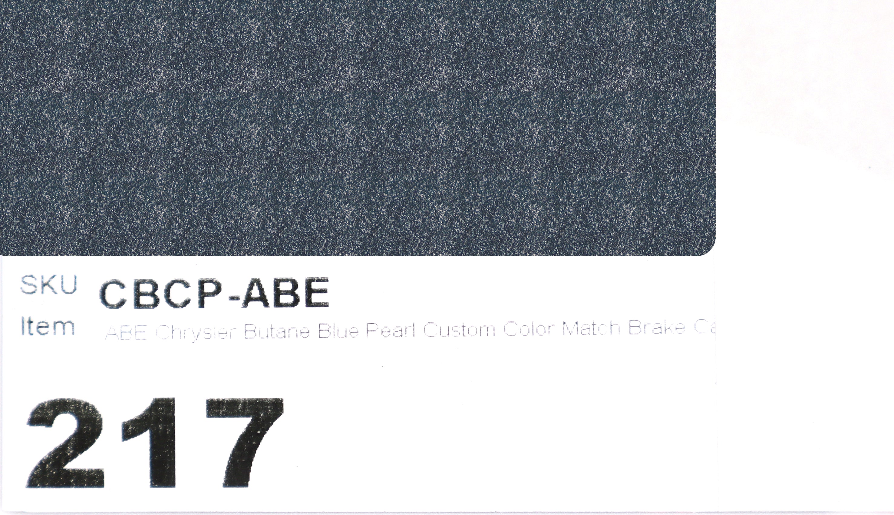 ABE Chrysler Butane Blue Pearl Custom Color Match Brake Caliper Paint