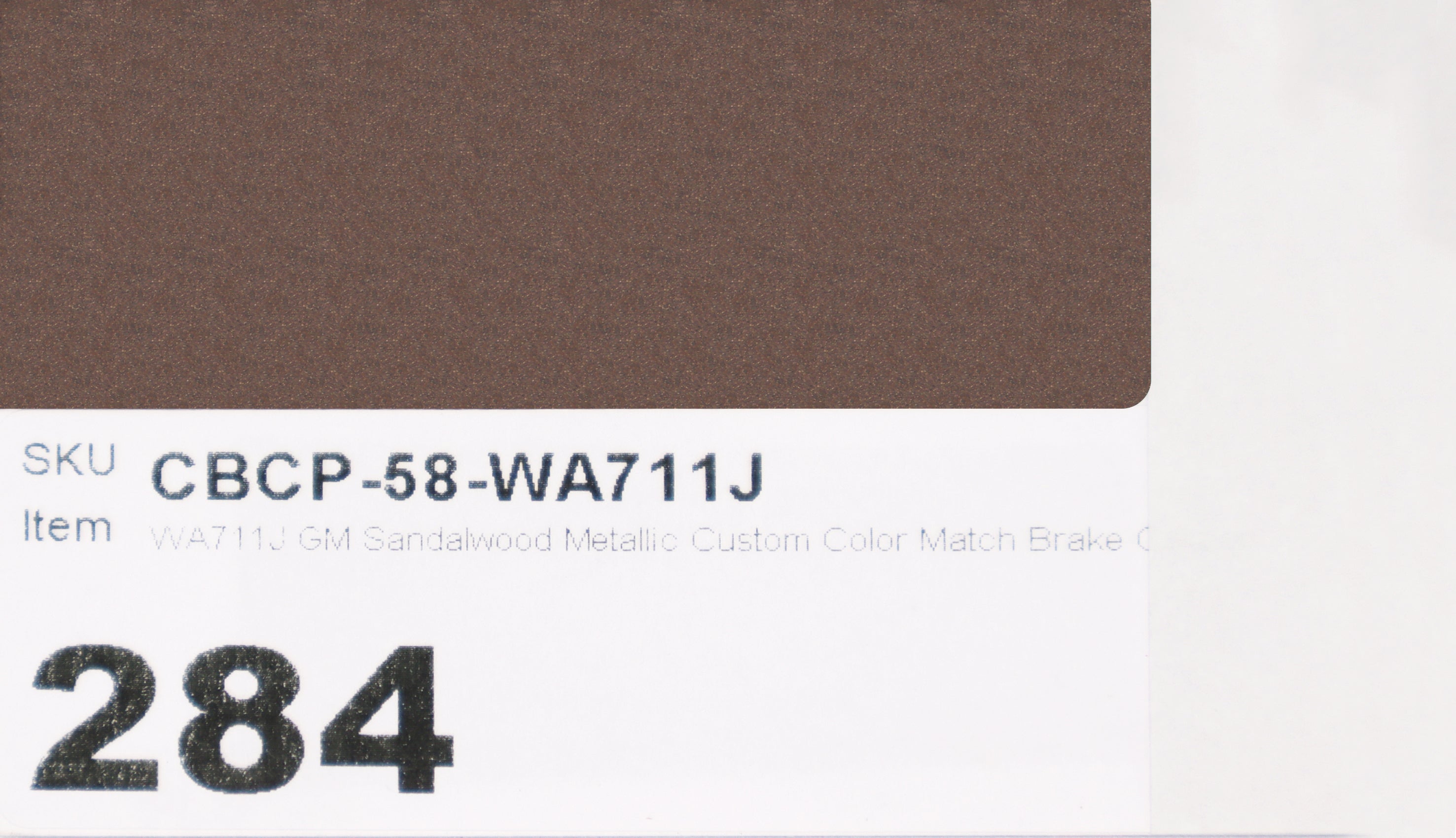 WA711J GM Sandalwood Metallic Custom Color Match Brake Caliper Paint Kit