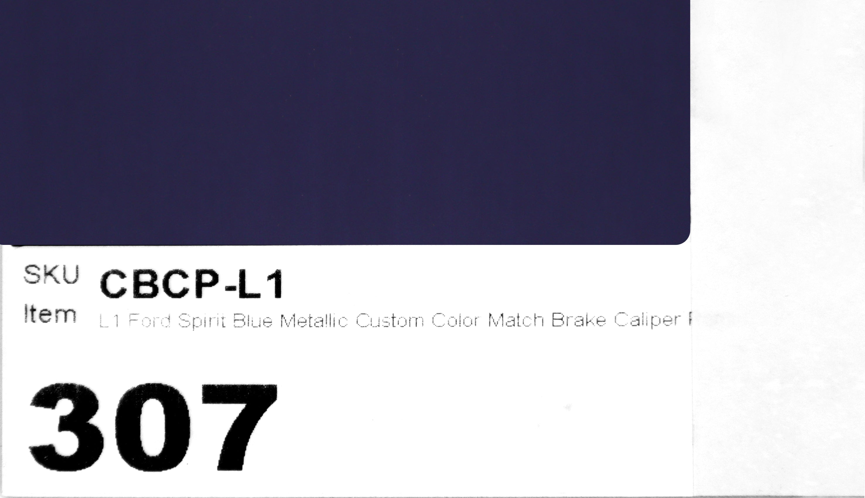 L1 Ford Spirit Blue Metallic Custom Color Match Brake Caliper Paint