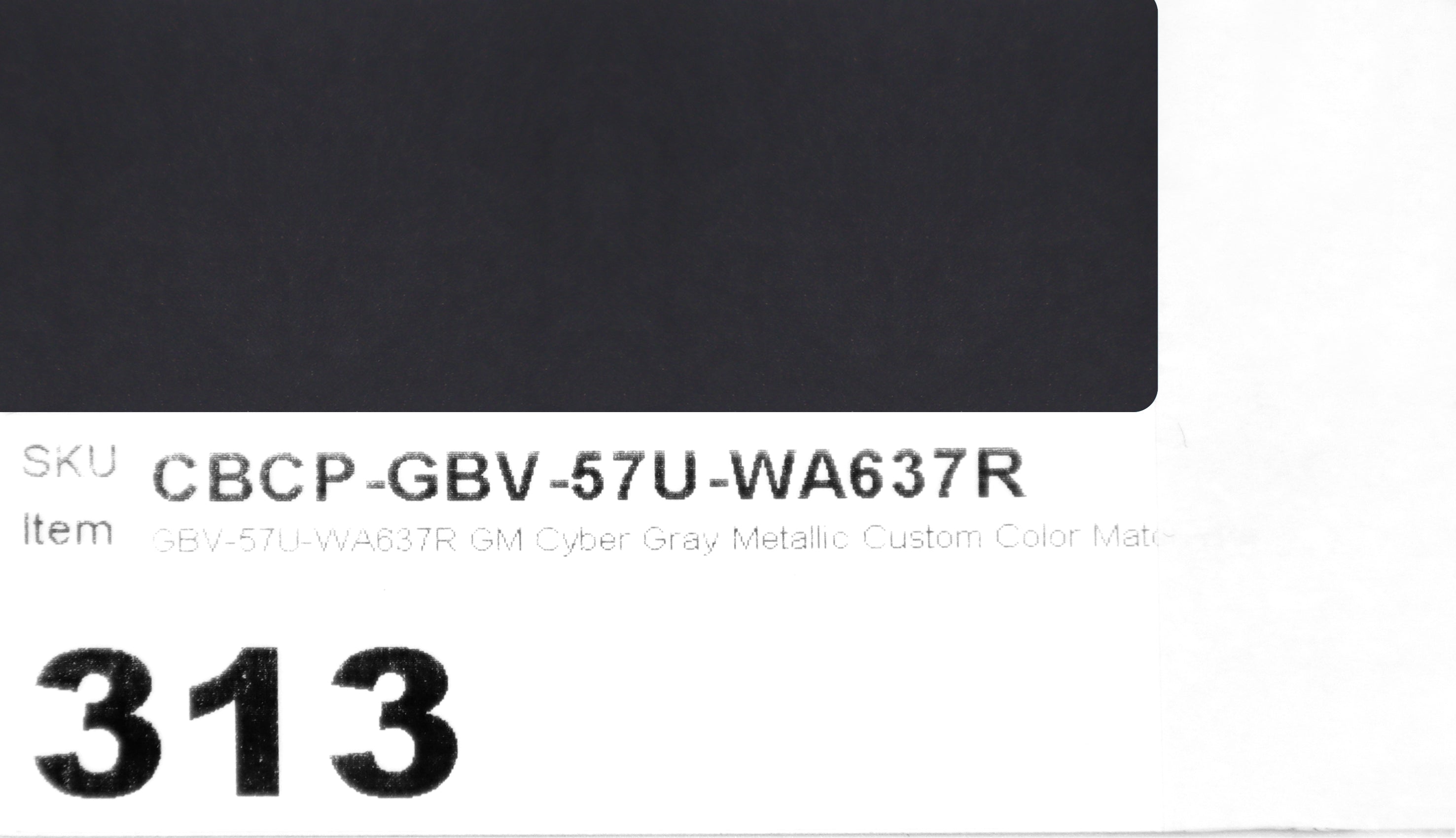 GBV-57U-WA637R GM Cyber Gray Metallic Custom Color Match Brake Caliper Paint Kit