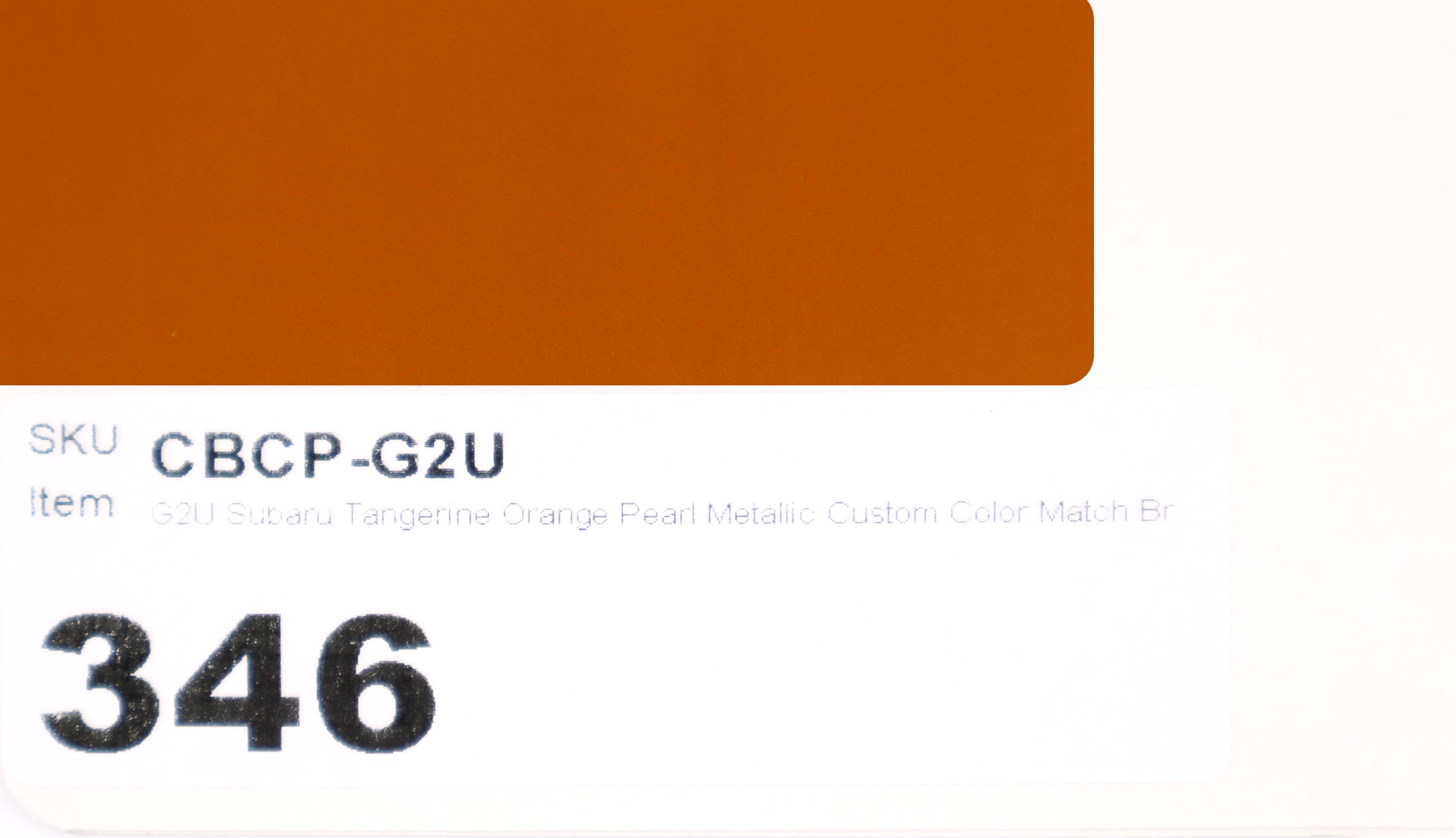 G2U G2U Subaru Tangerine Orange Pearl Metallic Custom Color Match Brake Caliper Paint Kit