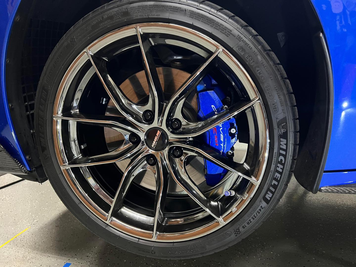 GS7 Chevrolet Elkhart Blue Metallic Custom Color Match Brake Caliper Paint