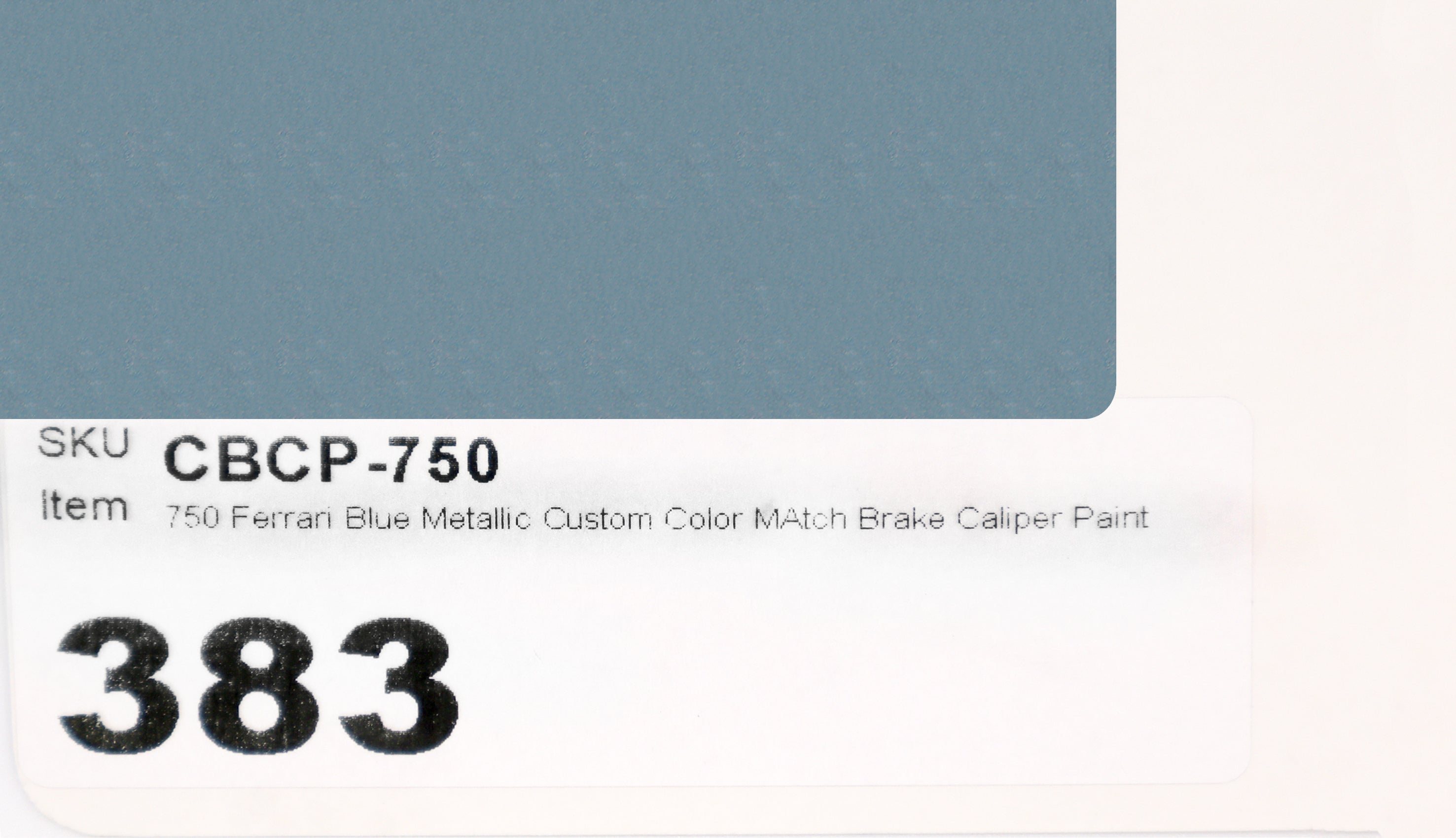 750 Ferrari Blue Metallic Custom Color MAtch Brake Caliper Paint Kit