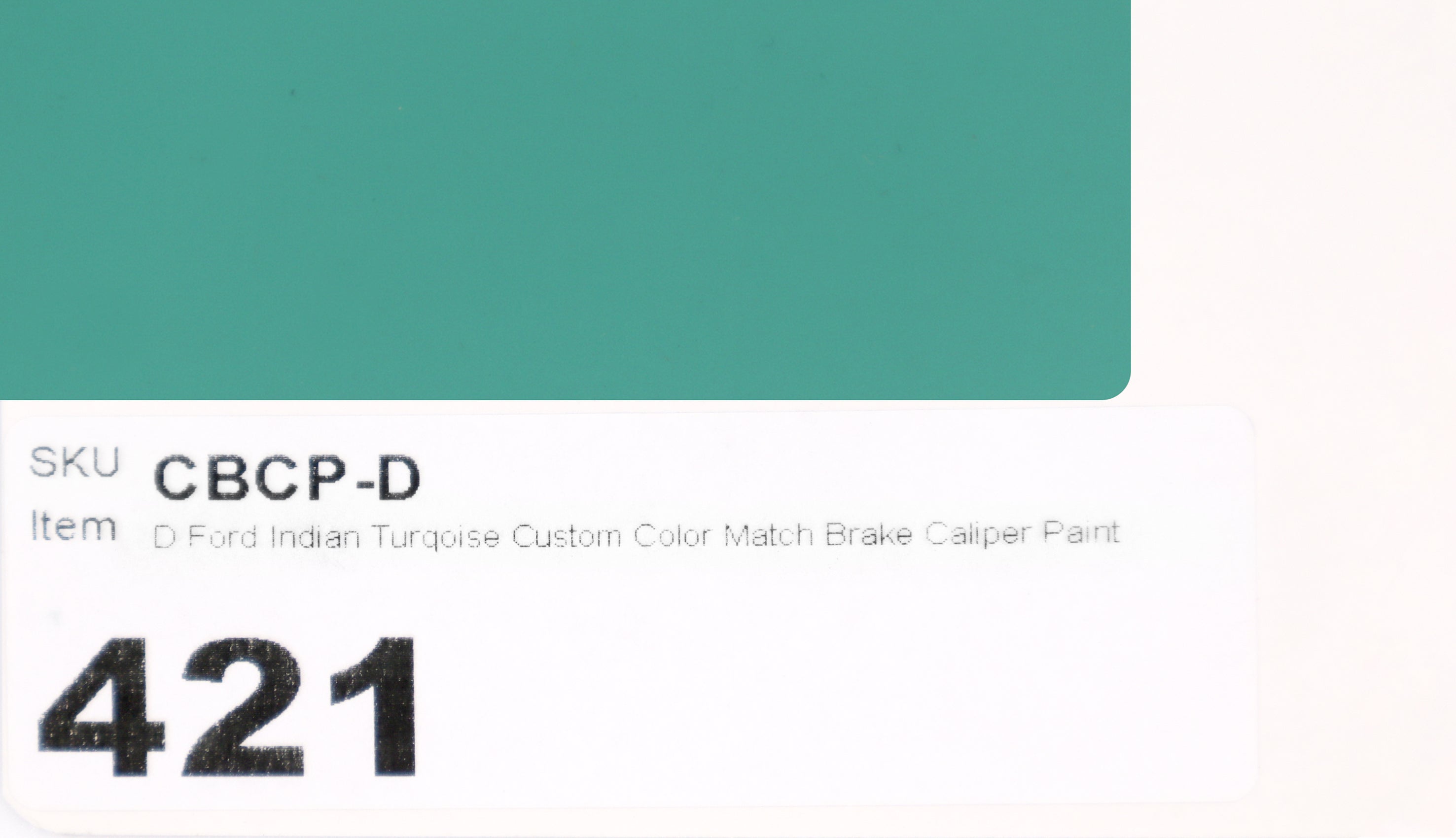 D Ford Indian Turqoise Custom Color Match Brake Caliper Paint