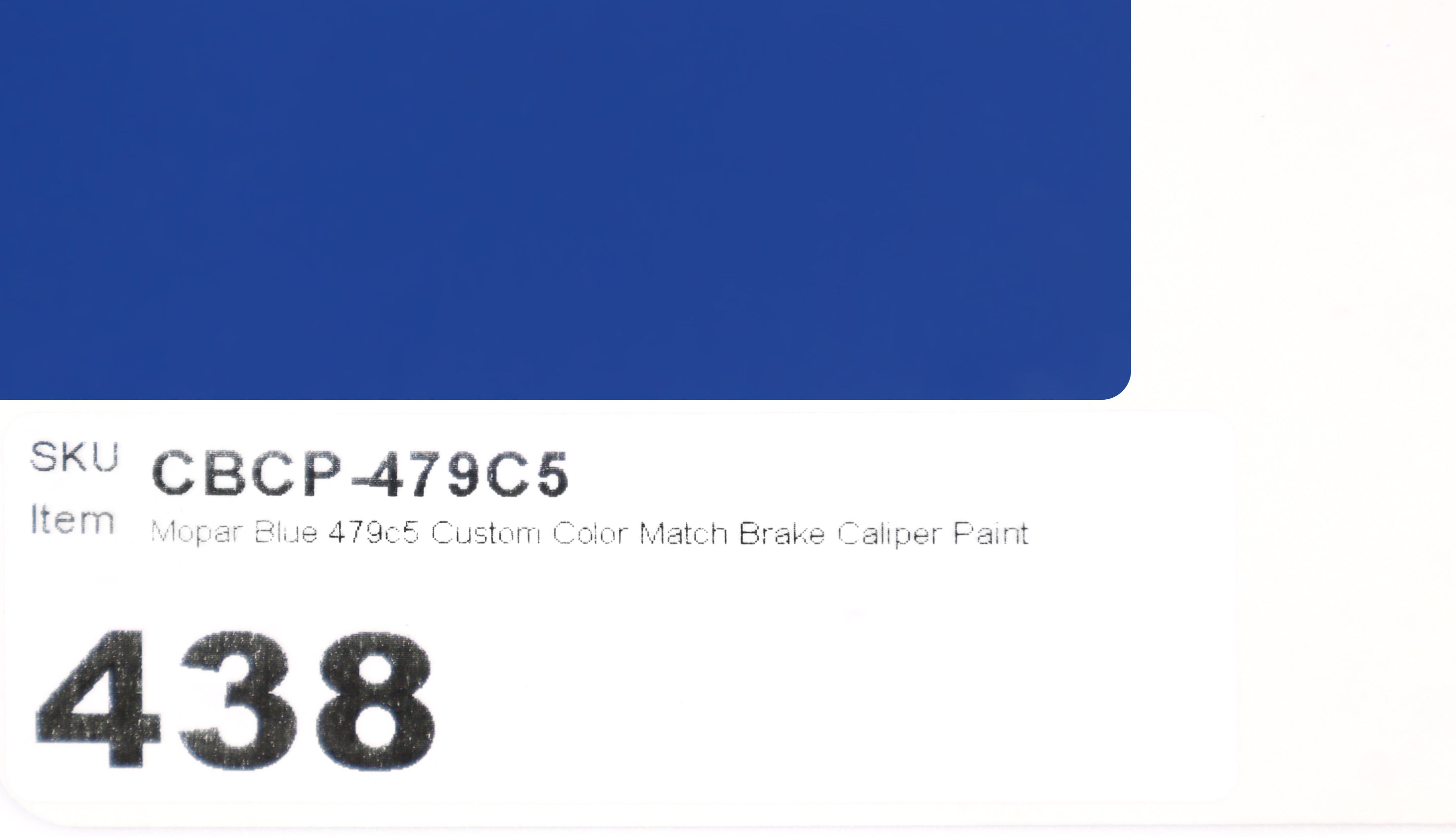 Mopar Blue 479C5 Custom Color Match Brake Caliper Paint Kit