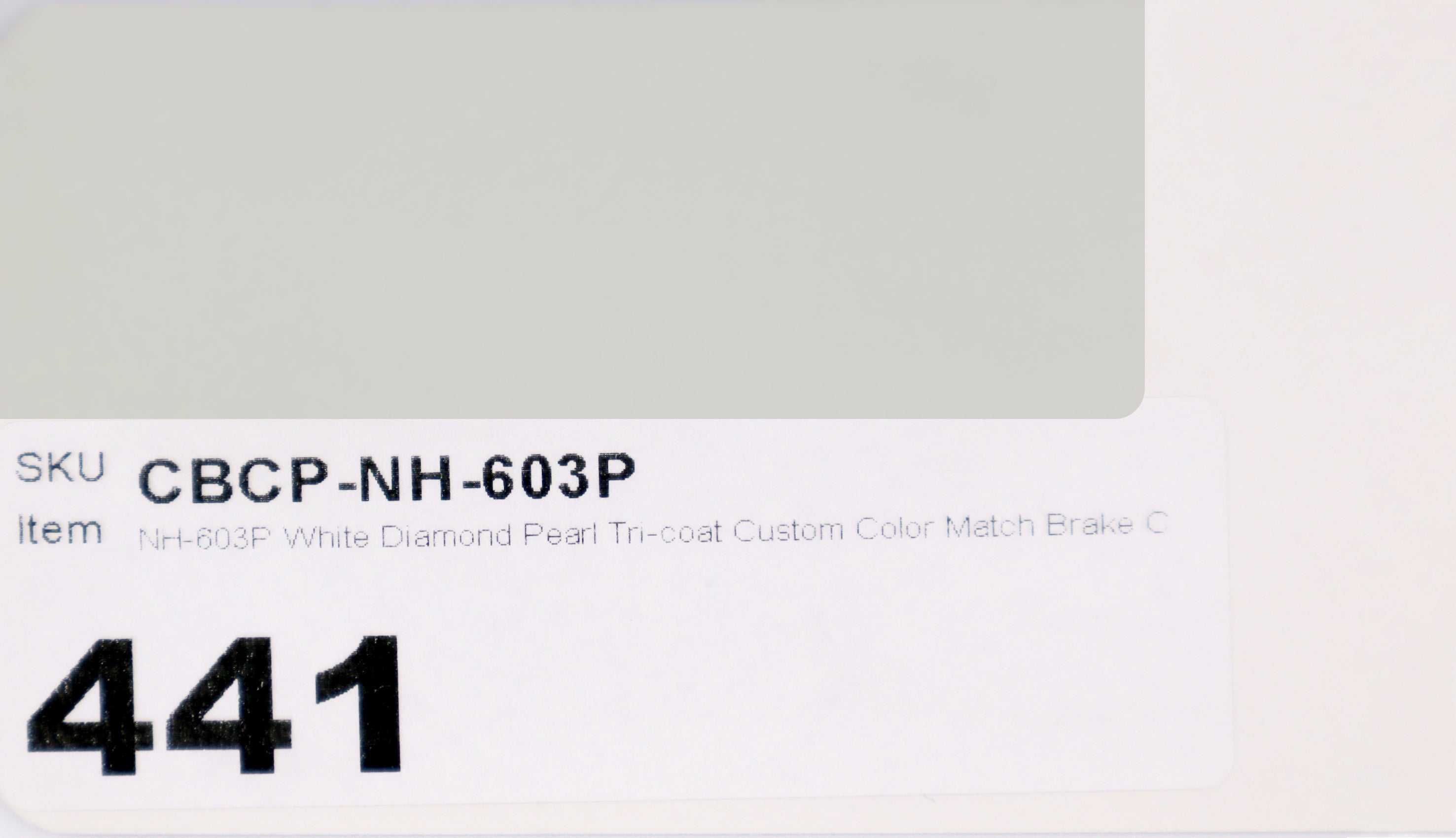NH-603P White Diamond Pearl Tri-coat Custom Color Match Brake Caliper Paint Kit