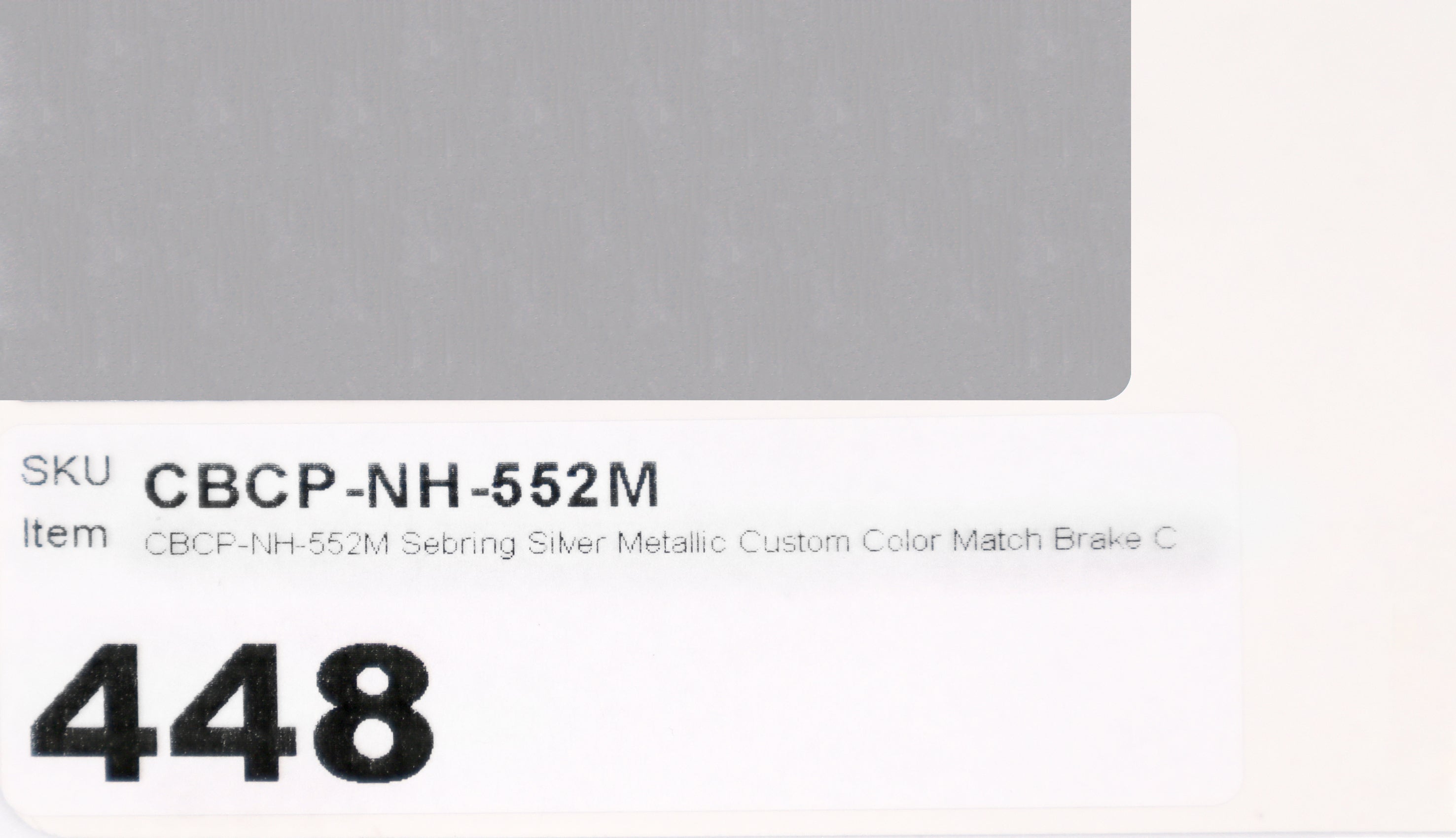 NH-552M Sebring Silver Metallic Custom Color Match Brake Caliper Paint Kit
