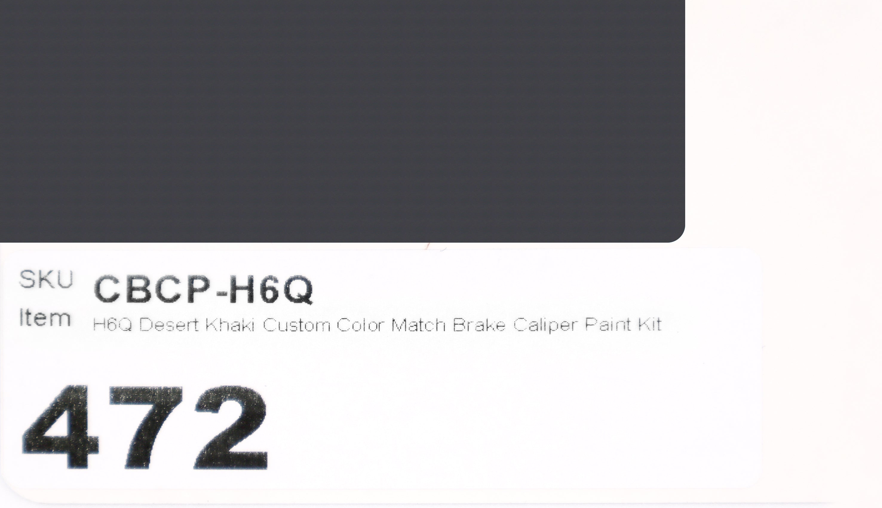 H6Q Desert Khaki Custom Color Match Brake Caliper Paint Kit