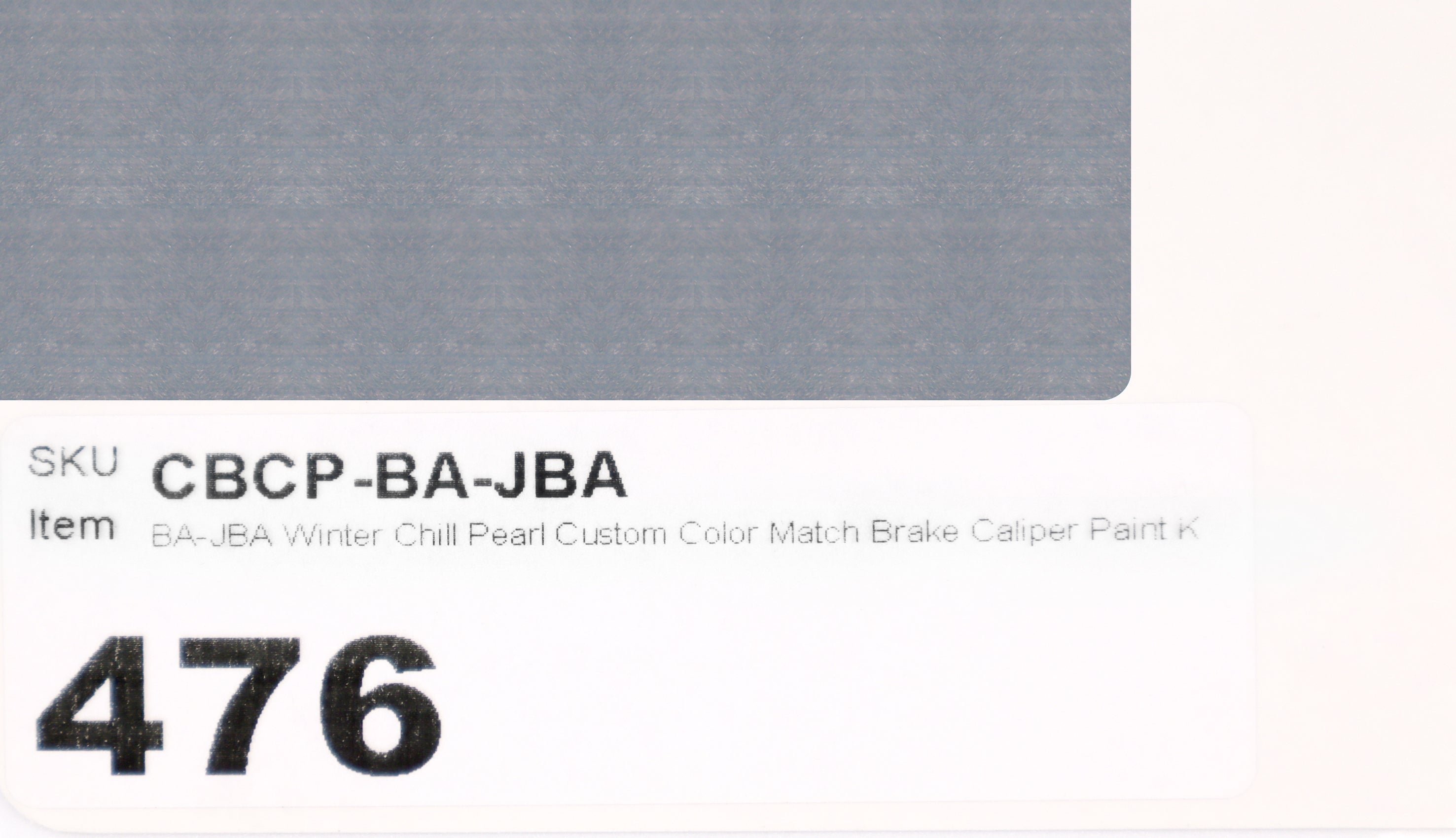 BA-JBA Winter Chill Pearl Custom Color Match Brake Caliper Paint Kit