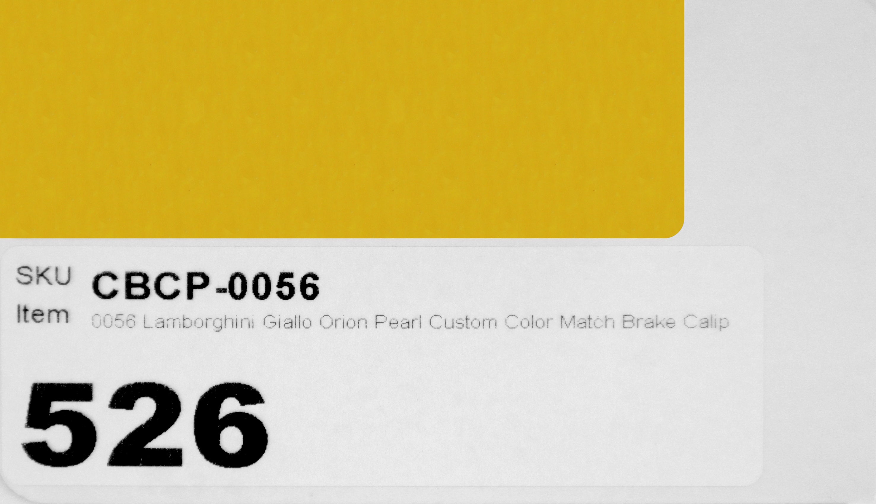 0056 Lamborghini Giallo Orion Pearl Custom Color Match Brake Caliper Paint Kit