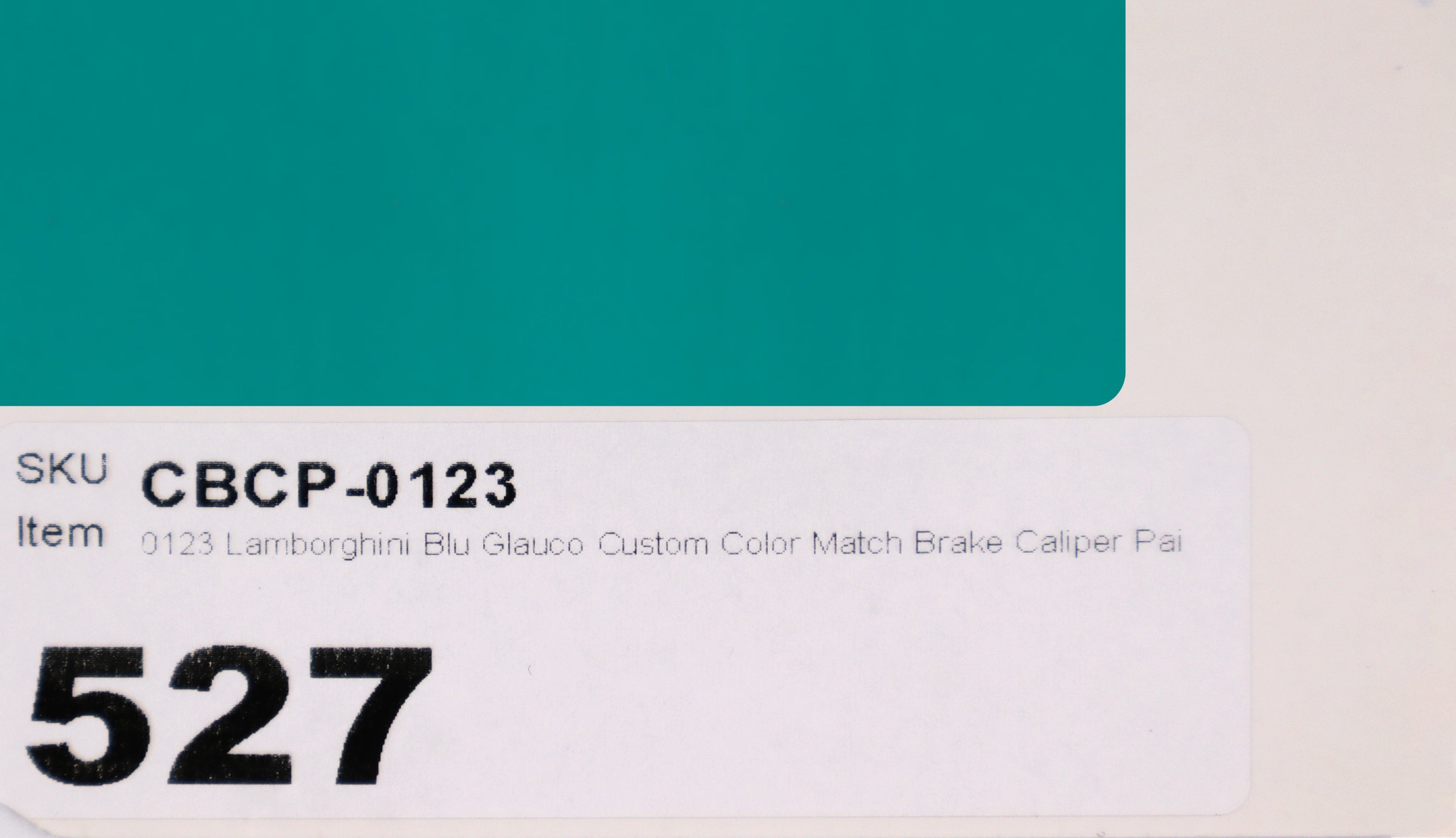 0123 Lamborghini Blu Glauco Custom Color Match Brake Caliper Paint Kit