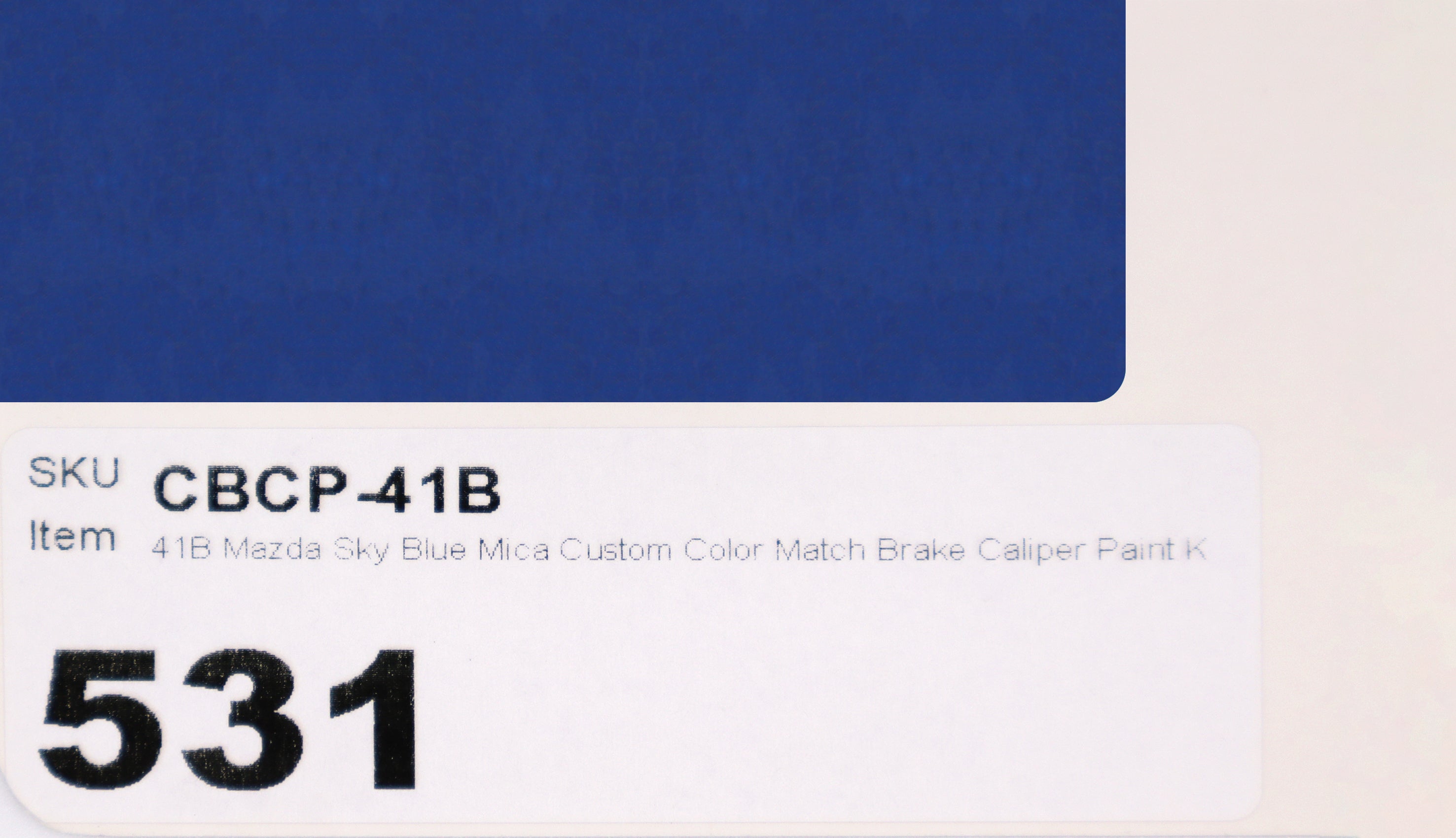 41B Mazda Sky Blue Mica Custom Color Match Brake Caliper Paint Kit