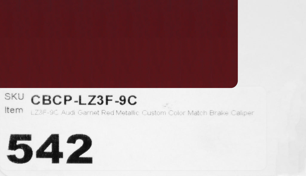 GKT　Red L paint Shop Audi LZ3F-9C Brake Caliper Paint by G2 USA. – G2USA
