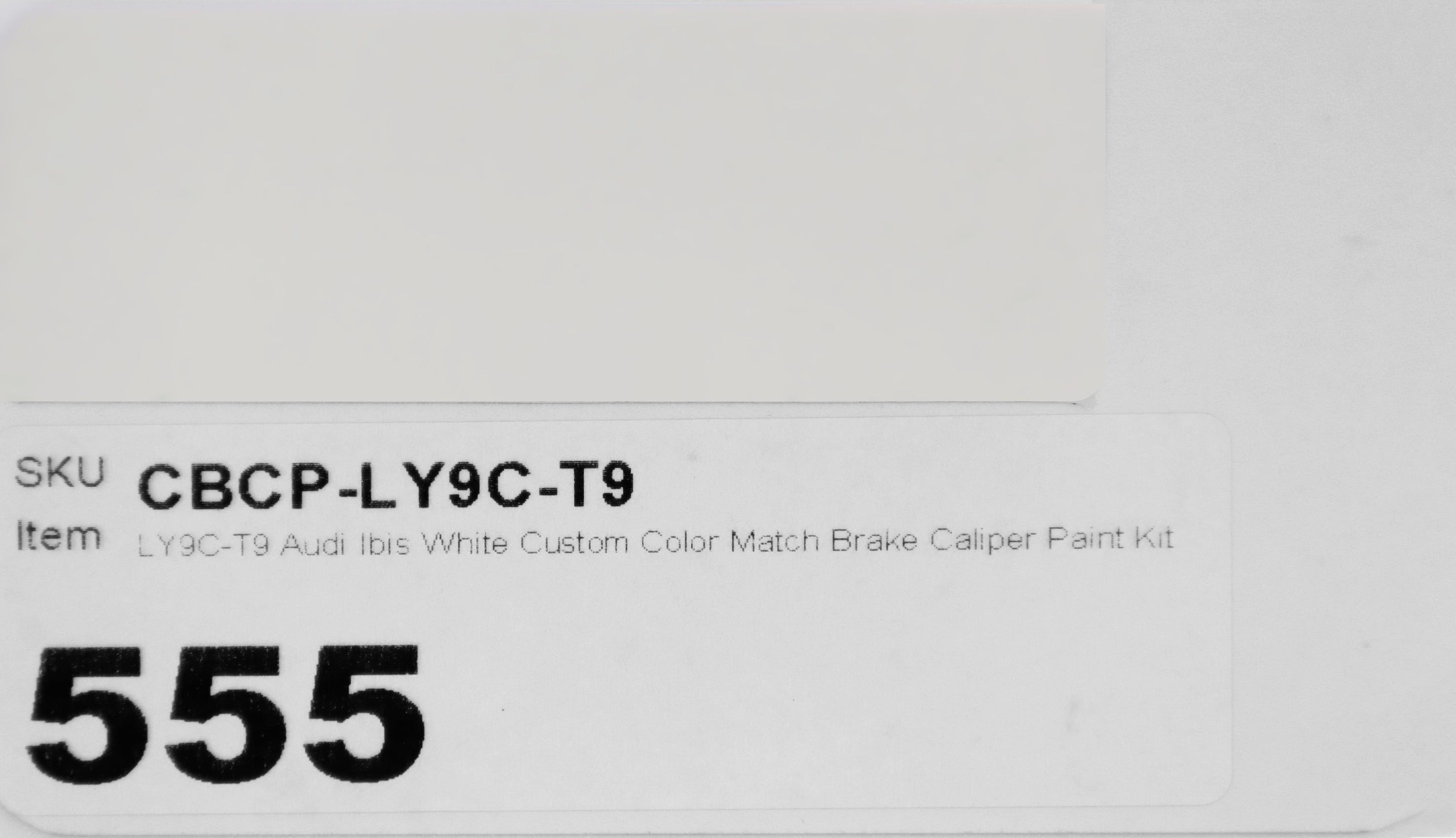 LY9C-T9 Audi Ibis White Custom Color Match Brake Caliper Paint Kit