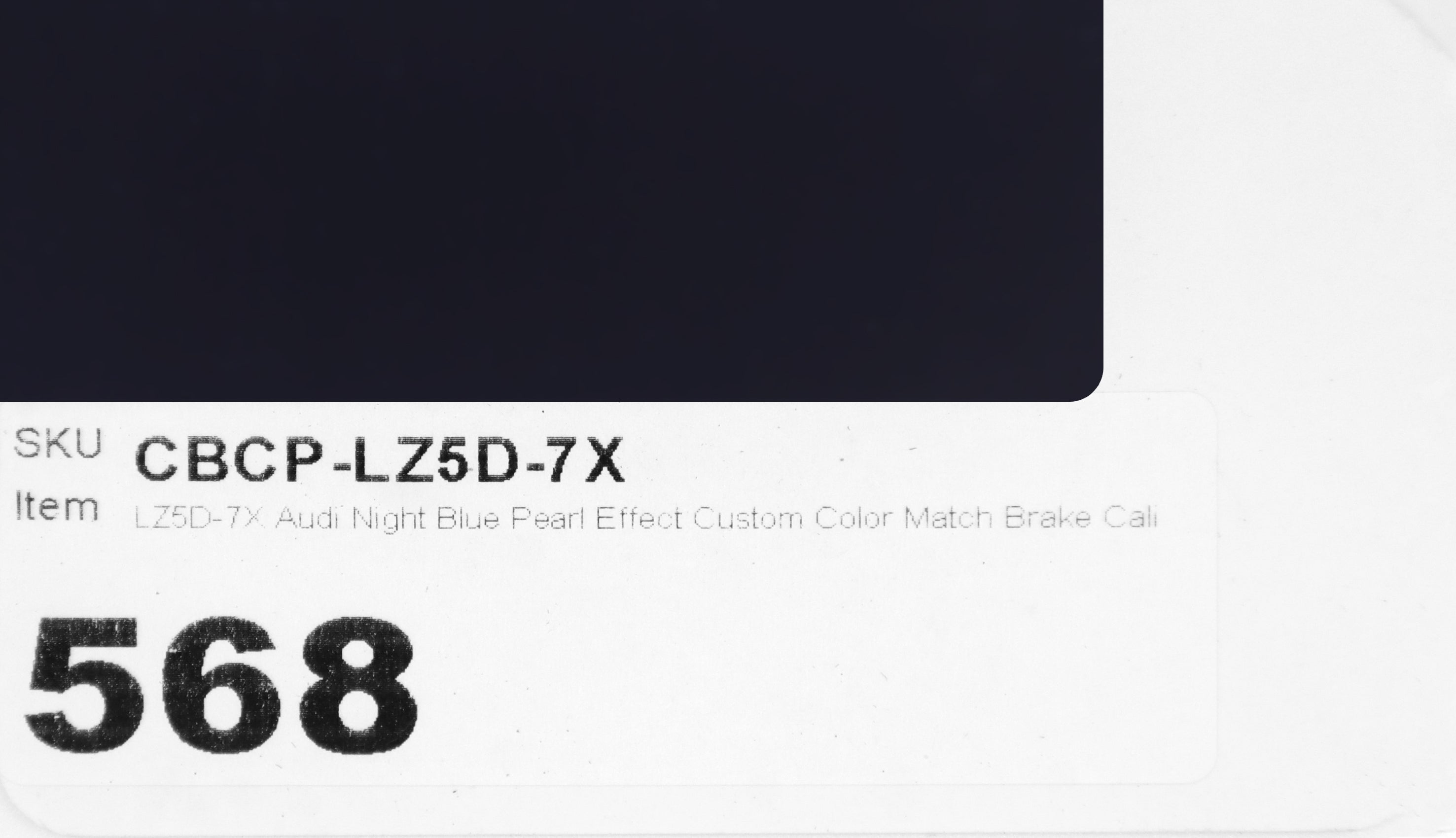 LZ5D-7X Audi Night Blue Pearl Effect Custom Color Match Brake Caliper Paint Kit