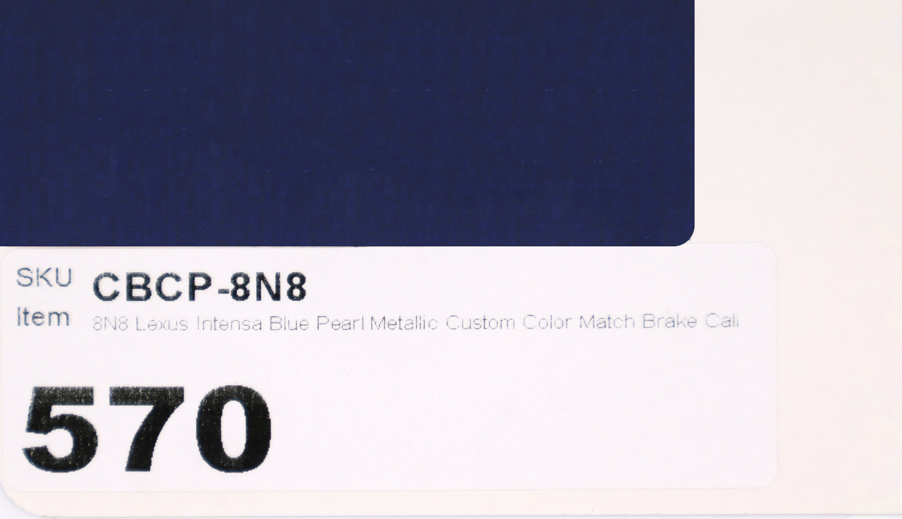 8N8 Lexus Intensa Blue Pearl Metallic Custom Color Match Brake Caliper Paint Kit