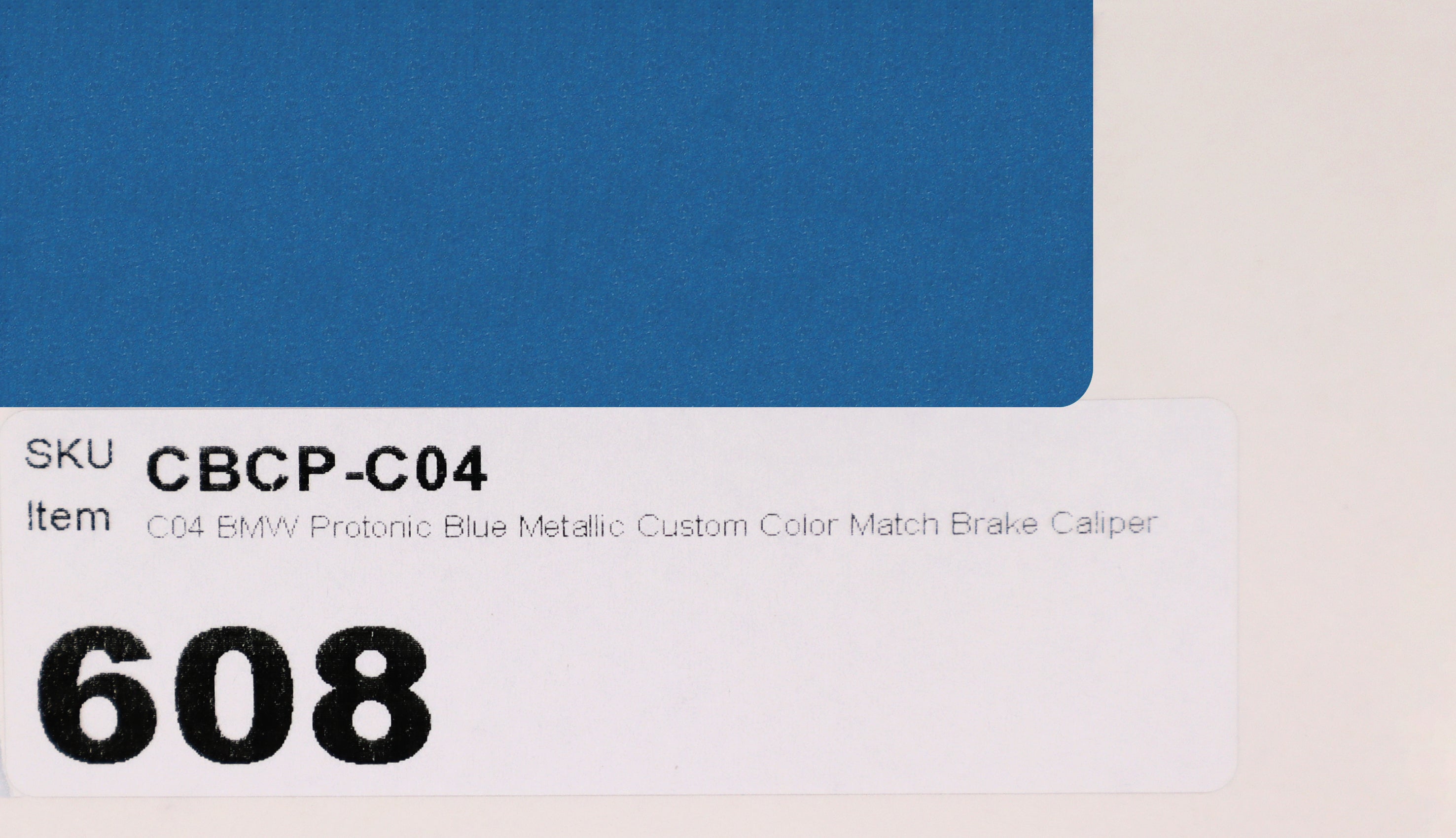 C04 BMW Protonic Blue Metallic Custom Color Match Brake Caliper Paint