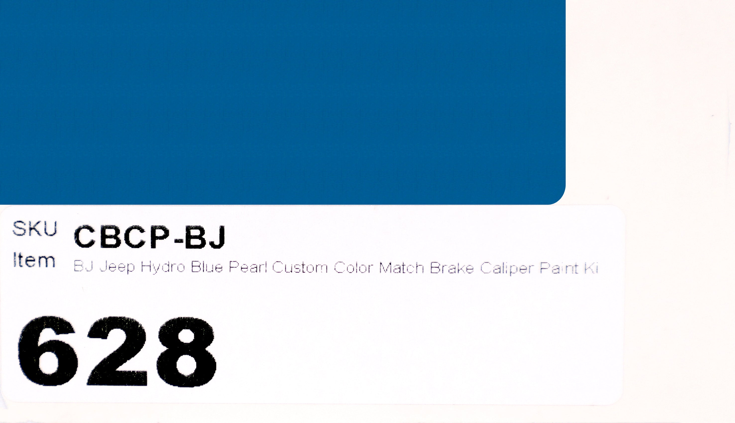 BJ Jeep Hydro Blue Pearl Custom Color Match Brake Caliper Paint