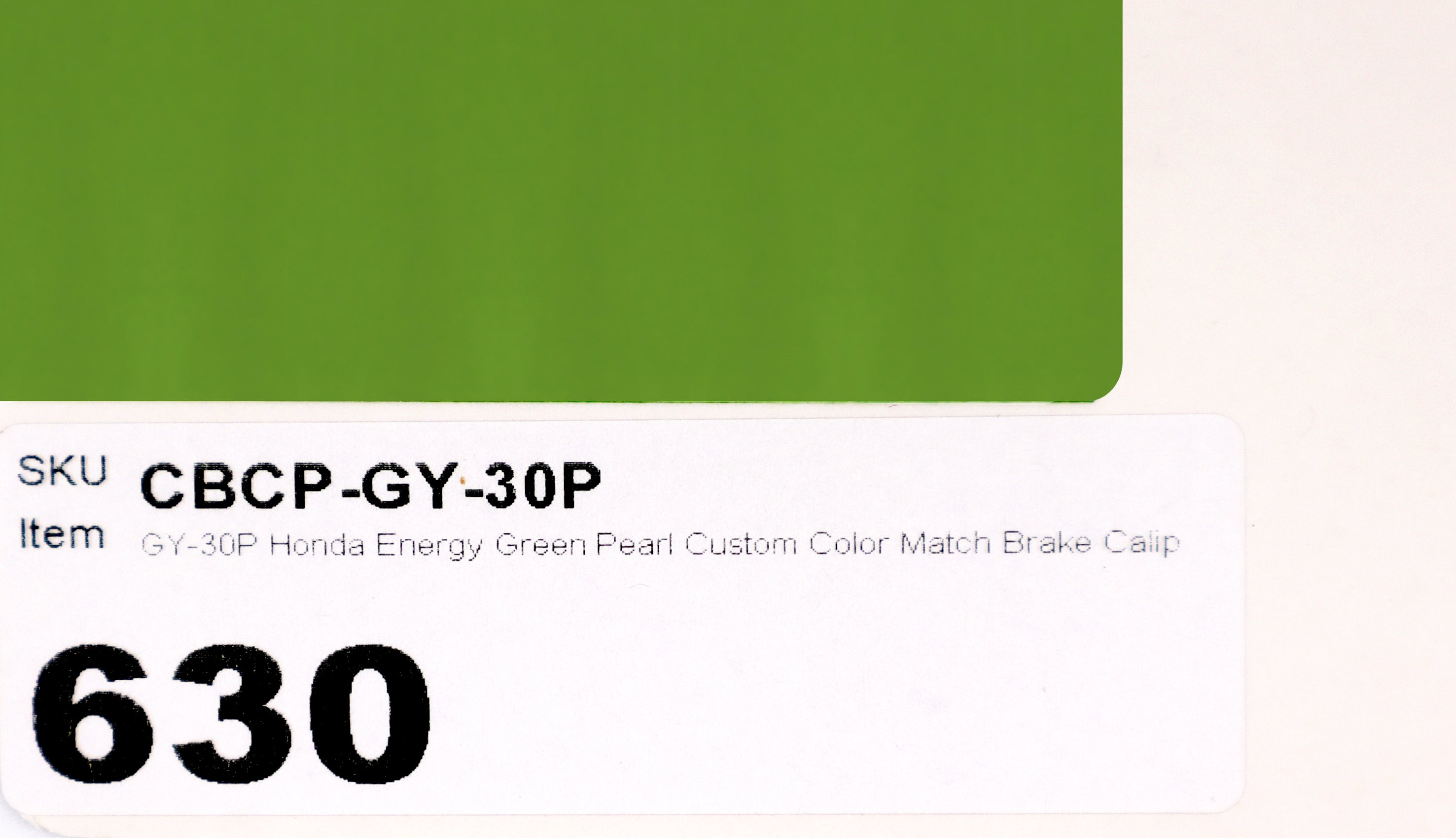 GY-30P Honda Energy Green Pearl Custom Color Match Brake Caliper Paint