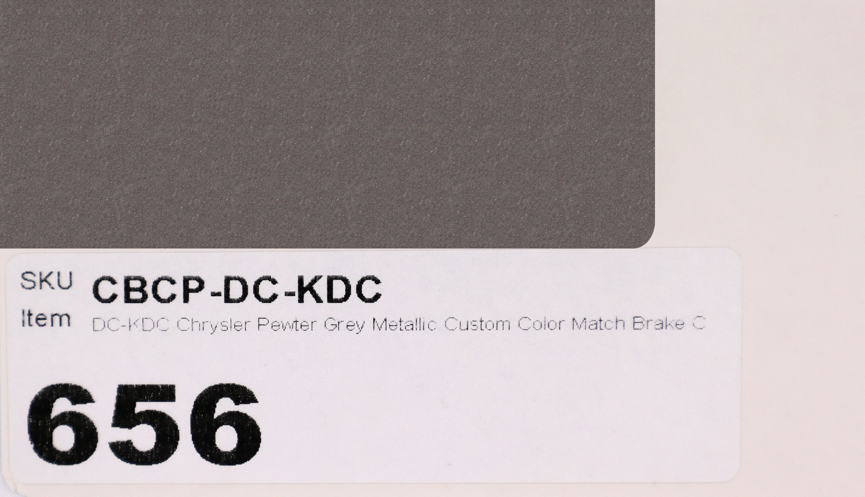 DC-KDC Chrysler Pewter Grey Metallic Custom Color Match Brake Caliper Paint