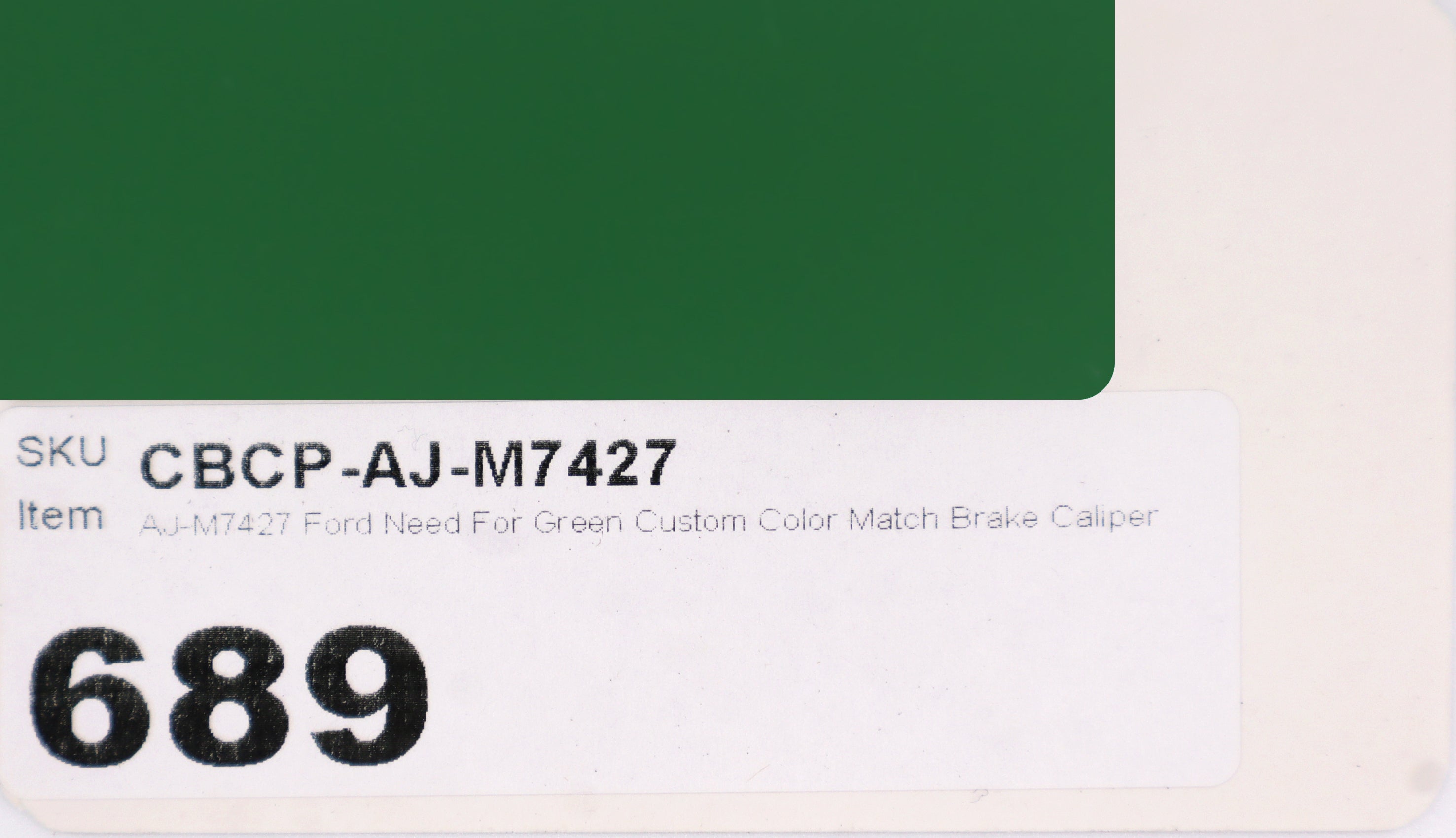 AJ-M7427 Ford Need For Green Custom Color Match Brake Caliper Paint