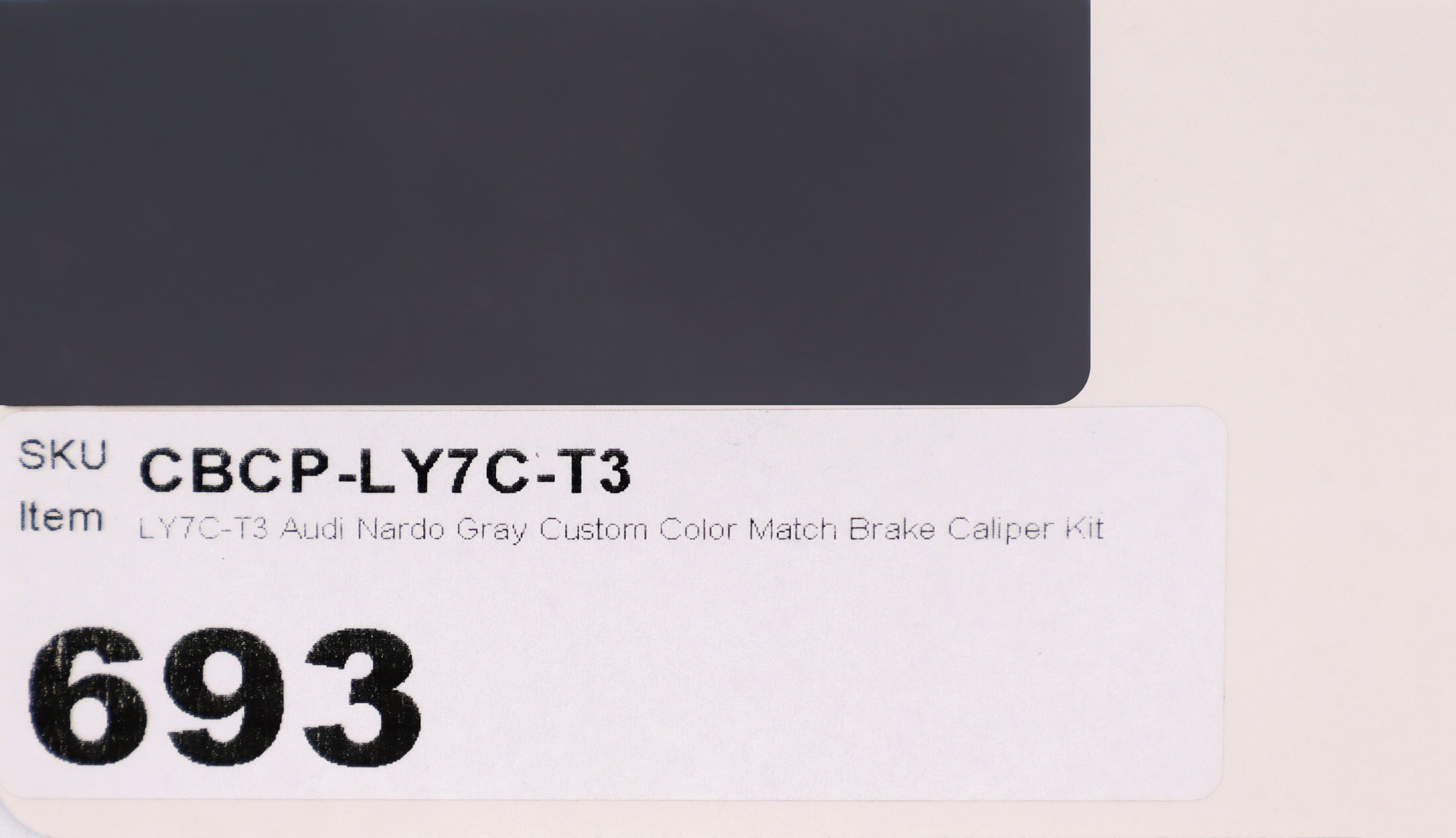 LY7C-T3 Audi Nardo Gray Custom Color Match Brake Caliper Paint