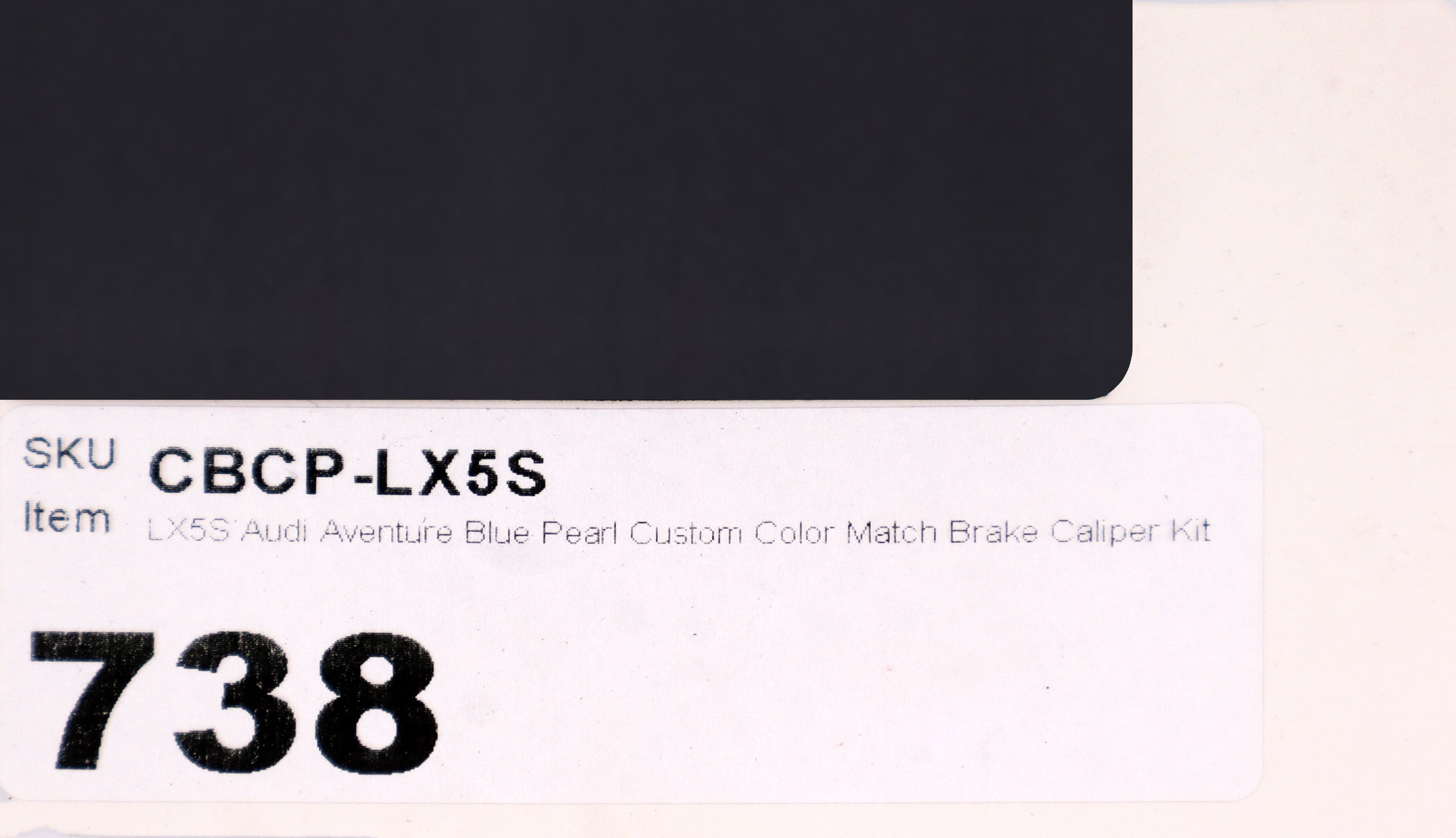 LX5S Audi Aventure Blue Pearl Custom Color Match Brake Caliper Paint