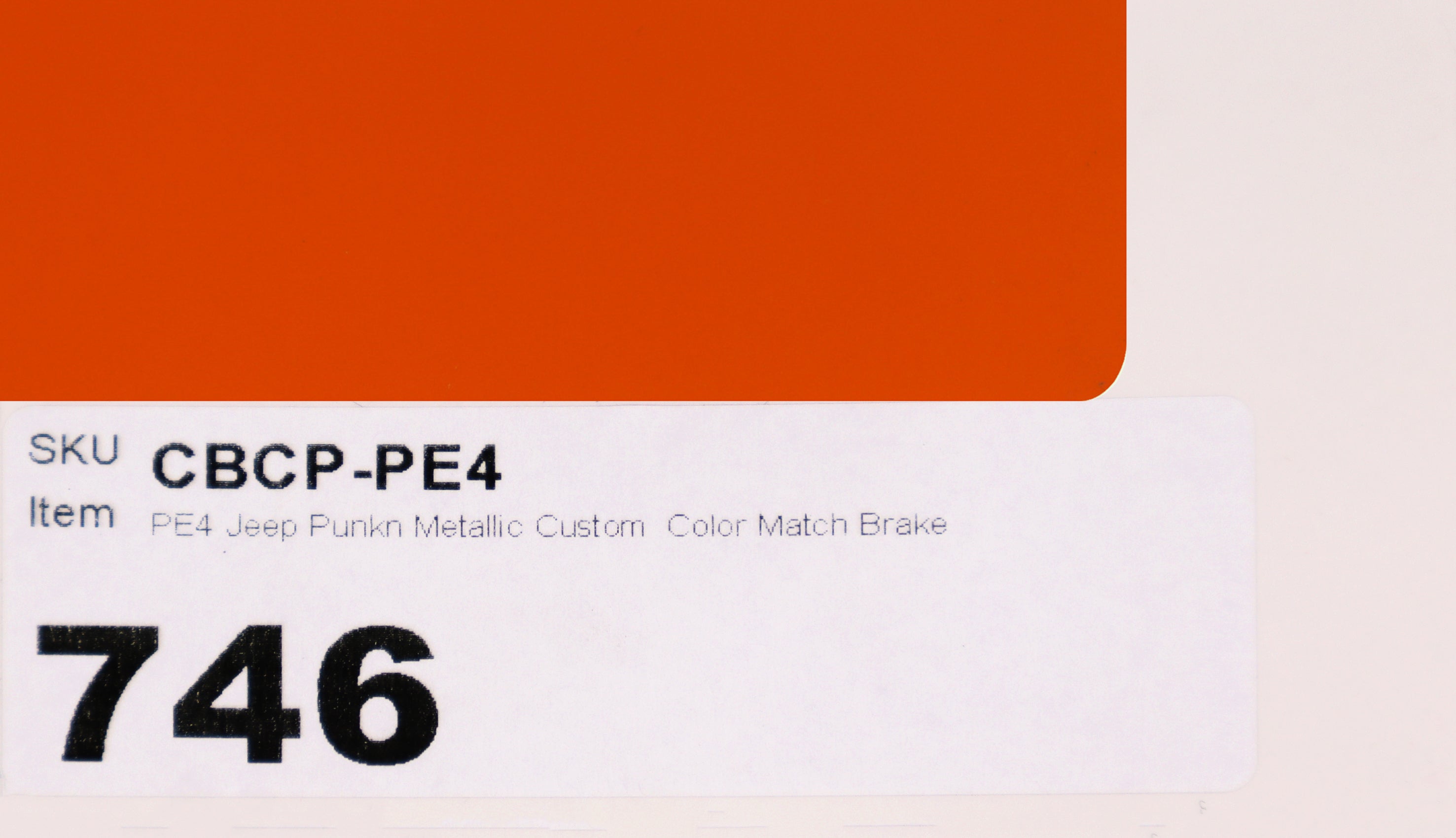 PE4 Punkn Metallic Custom Color Match Brake Caliper Paint
