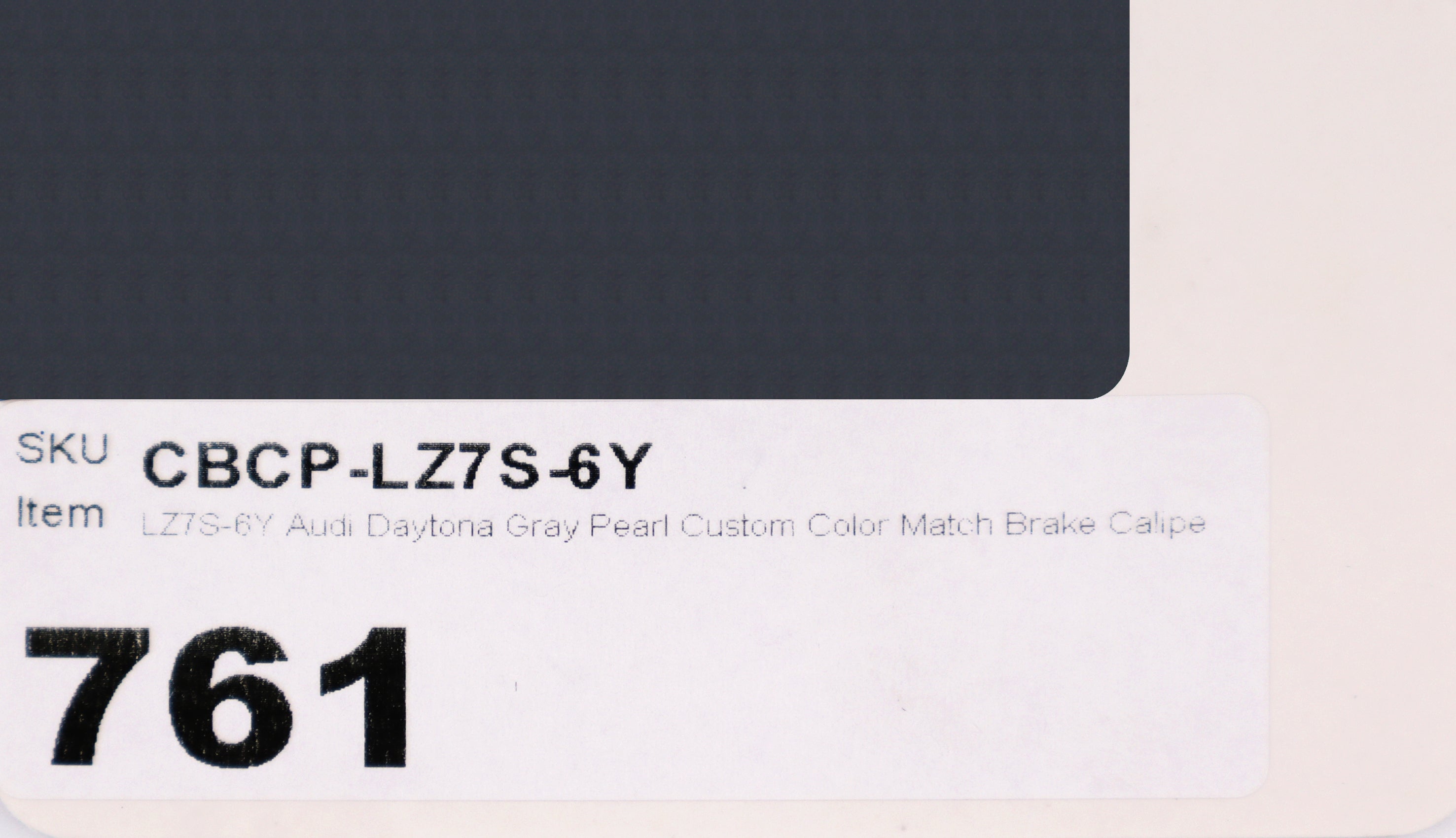 LZ7S-6Y Audi Daytona Gray Pearl Custom Color Match Brake Caliper Paint