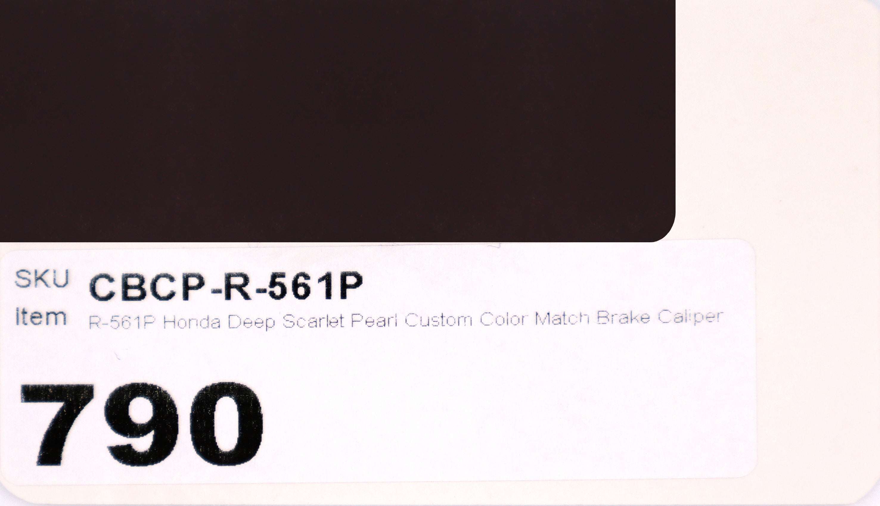 R-561P Honda Deep Scarlet Pearl Custom Color Match Brake Caliper Paint