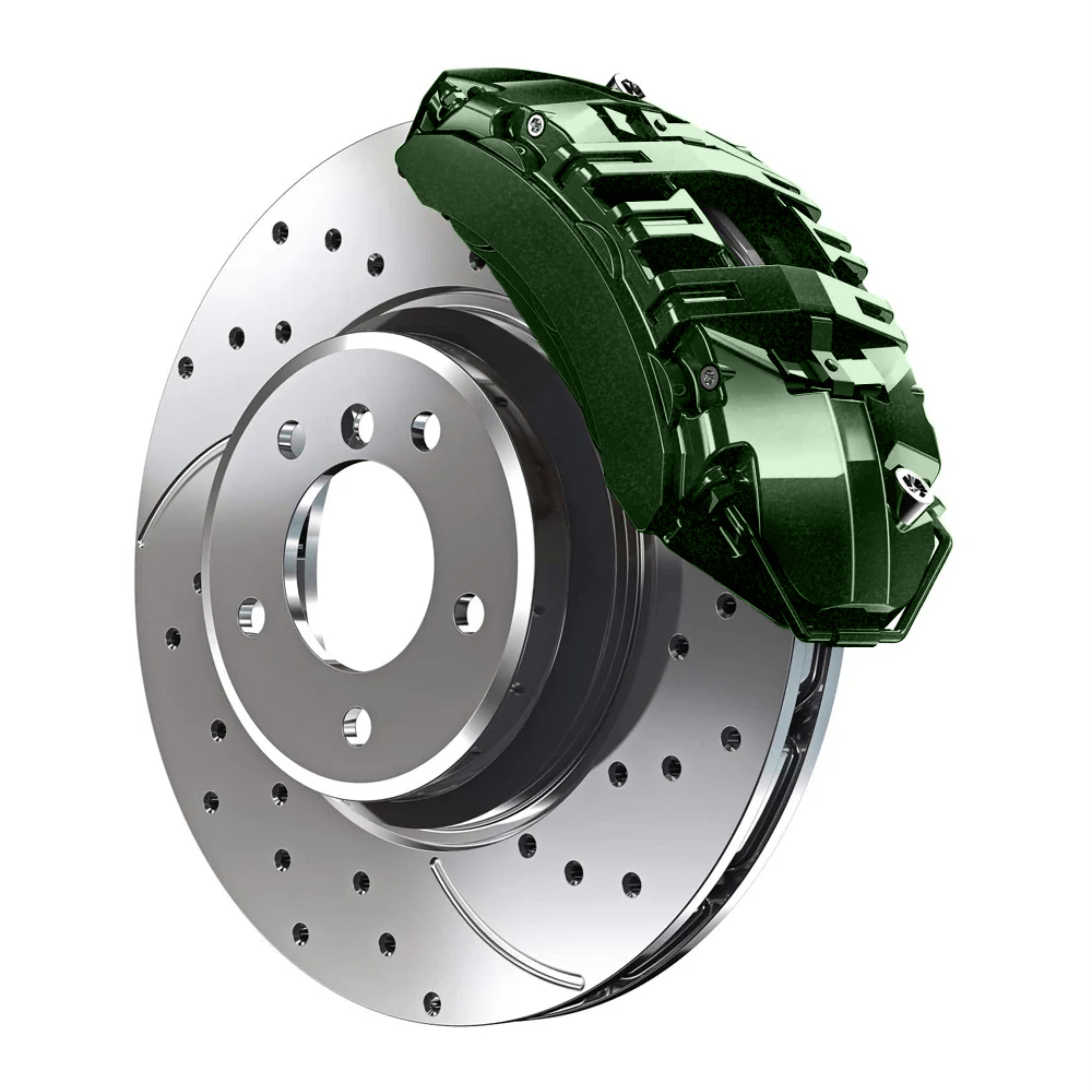 22G Racing Green Metallic Porsche Custom Color Match Brake Caliper Paint