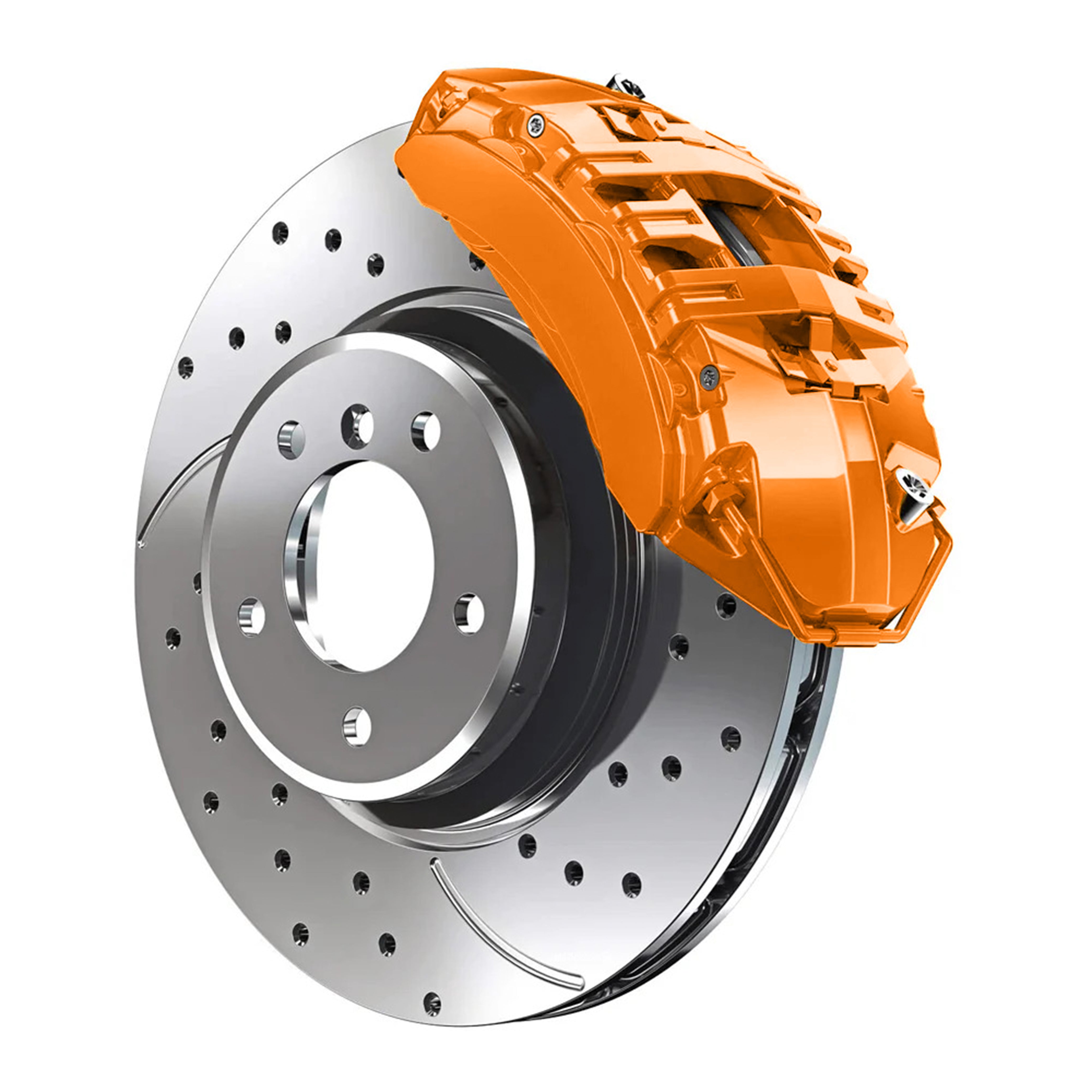 8C6 Porsche Boxster Orange Custom Color Match Brake Caliper Paint