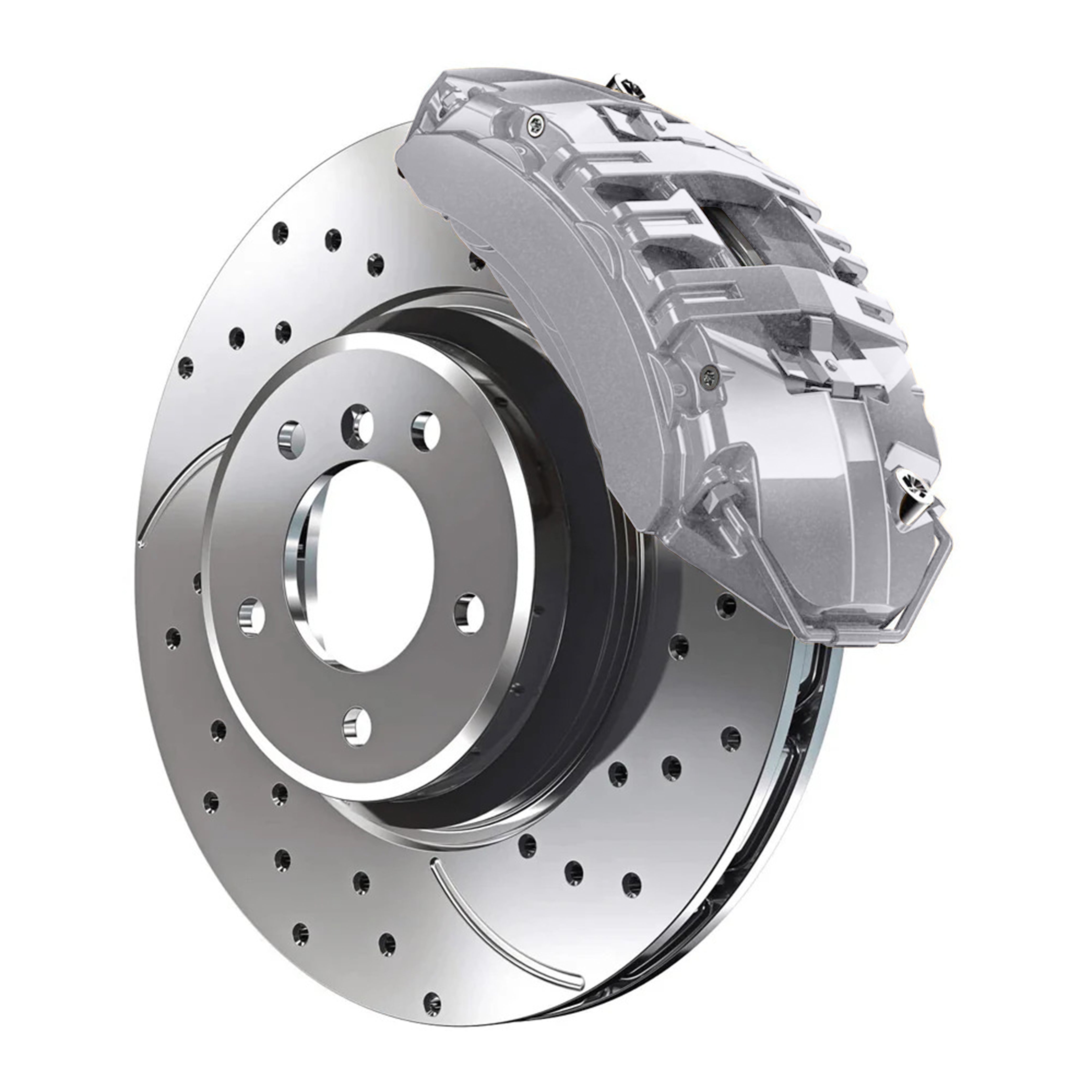 GAN-WA636R Switchblade Silver Metallic Custom Color Match Brake Caliper Paint Kit