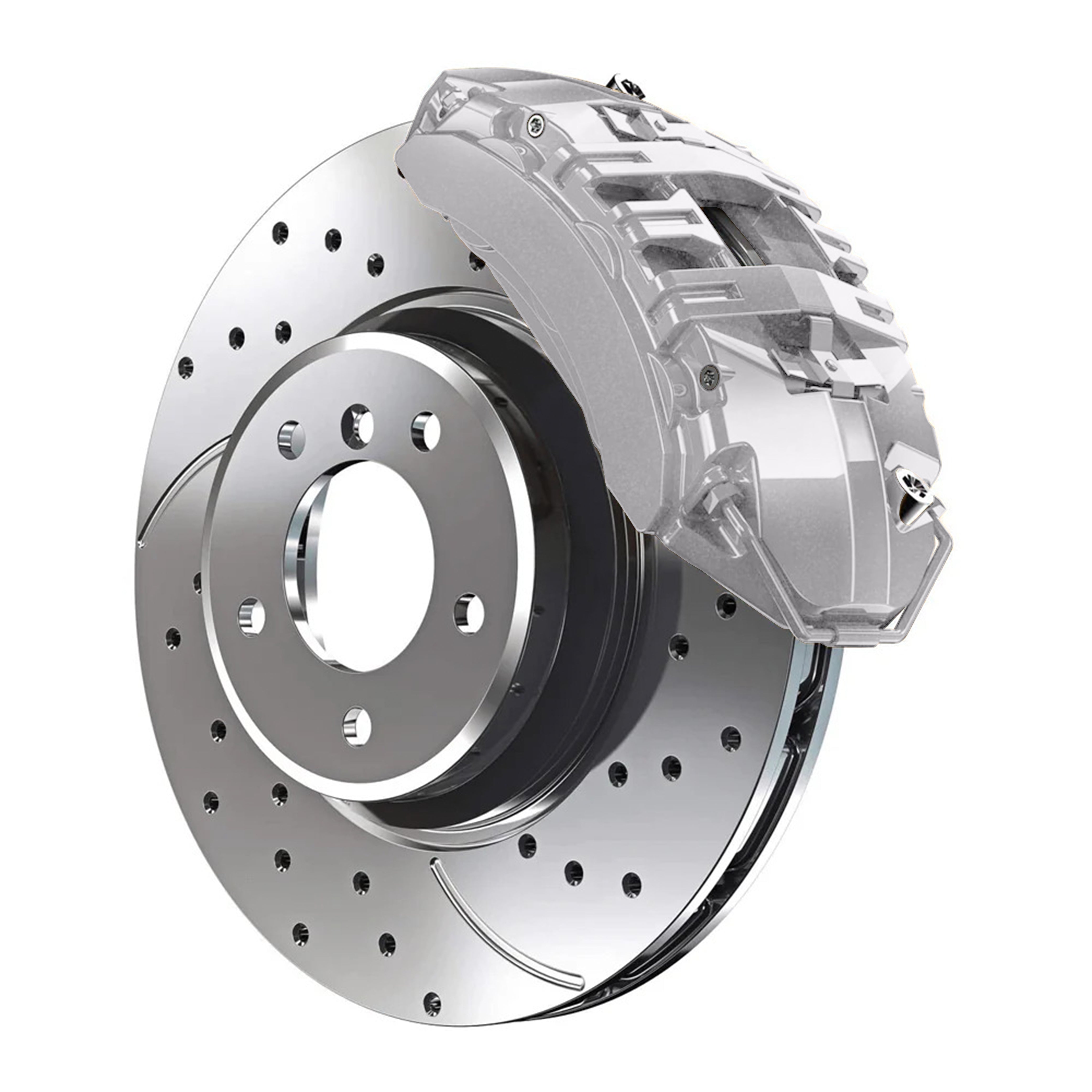 NH-552M Sebring Silver Metallic Custom Color Match Brake Caliper Paint Kit