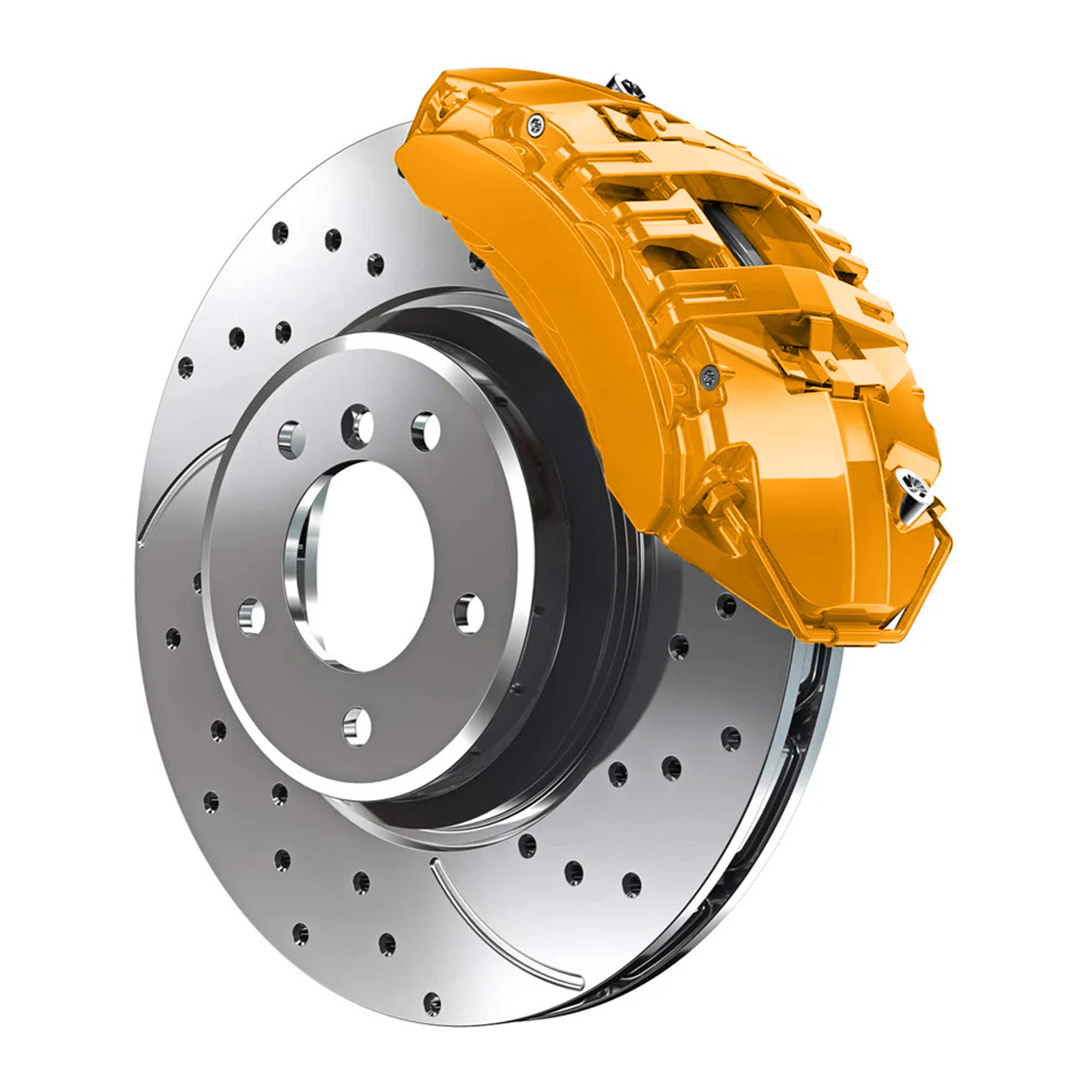 LY2B-X3 Audi Papaya Orange Metallic Custom Color Match Brake Caliper Paint